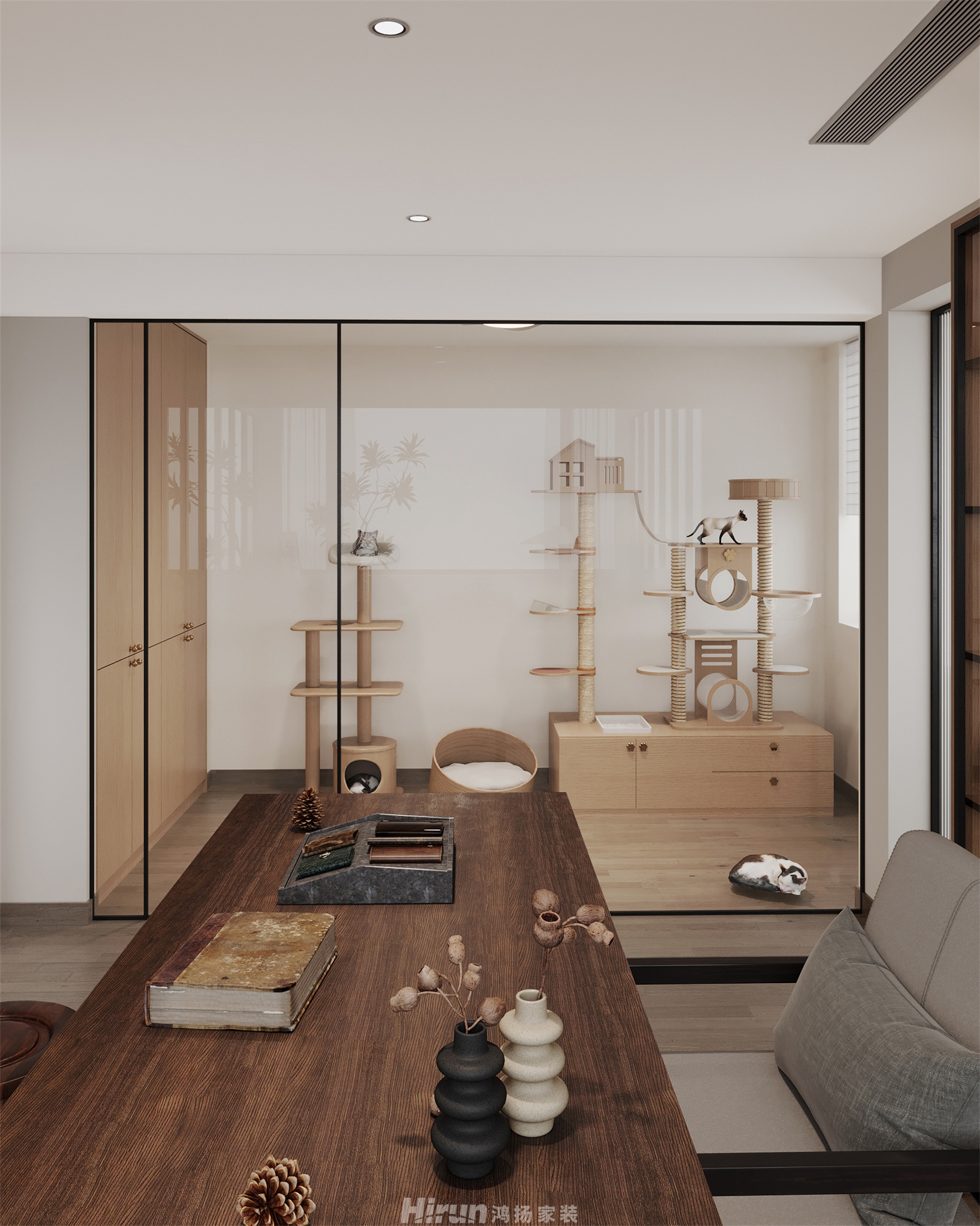 保利300㎡復(fù)古風(fēng)潮別墅 裝修案例效果圖-18