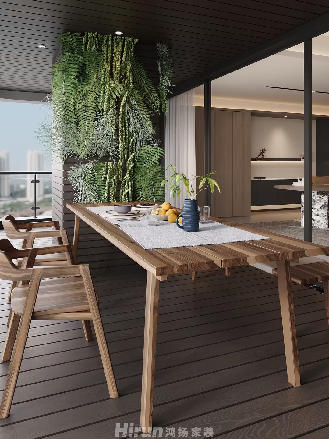 匯景甲叁號院270㎡雅致現(xiàn)代大平層 裝修案例效果圖-1