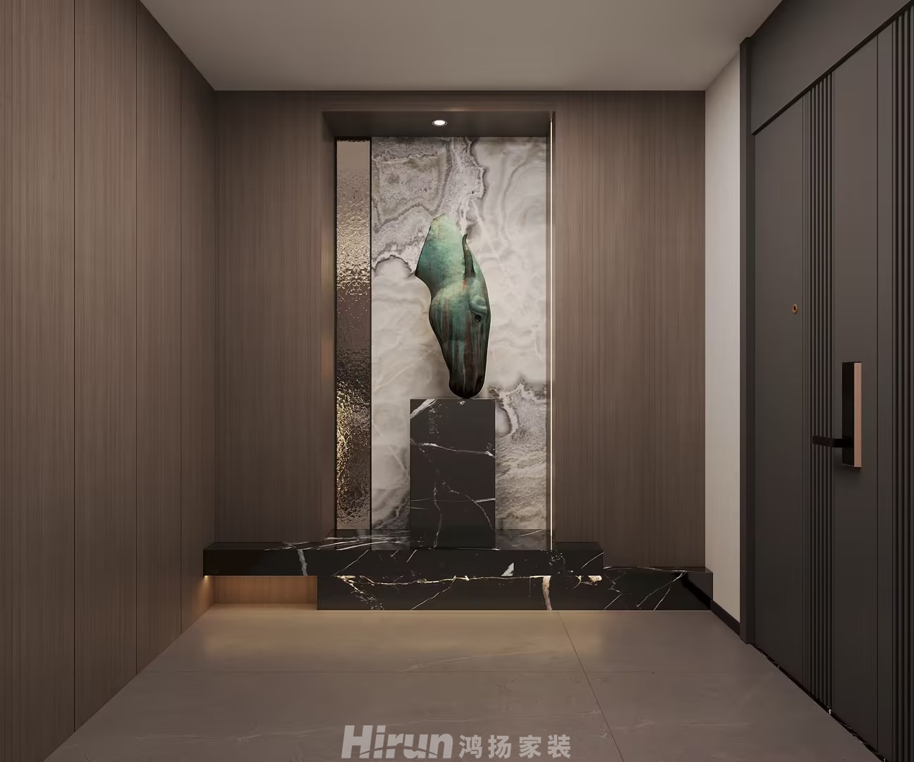 匯景甲叁號院270㎡雅致現(xiàn)代大平層 裝修案例效果圖-4