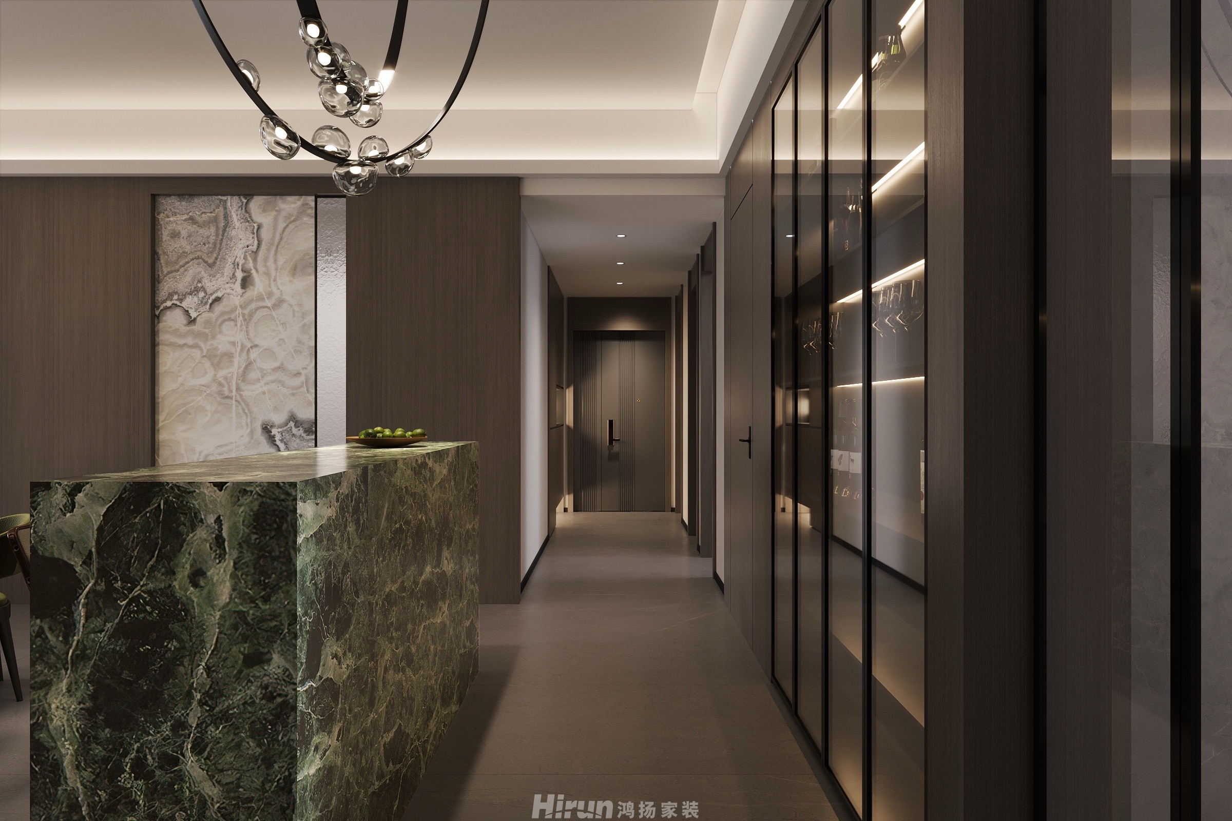 匯景甲叁號院270㎡雅致現(xiàn)代大平層 裝修案例效果圖-12