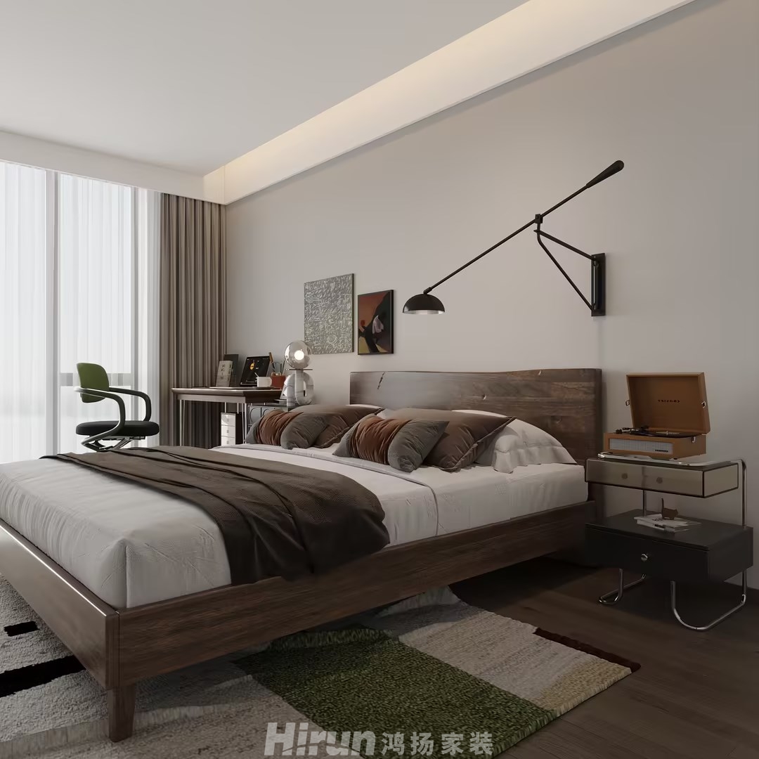 匯景甲叁號院350㎡復古風潮大平層 裝修案例效果圖-7