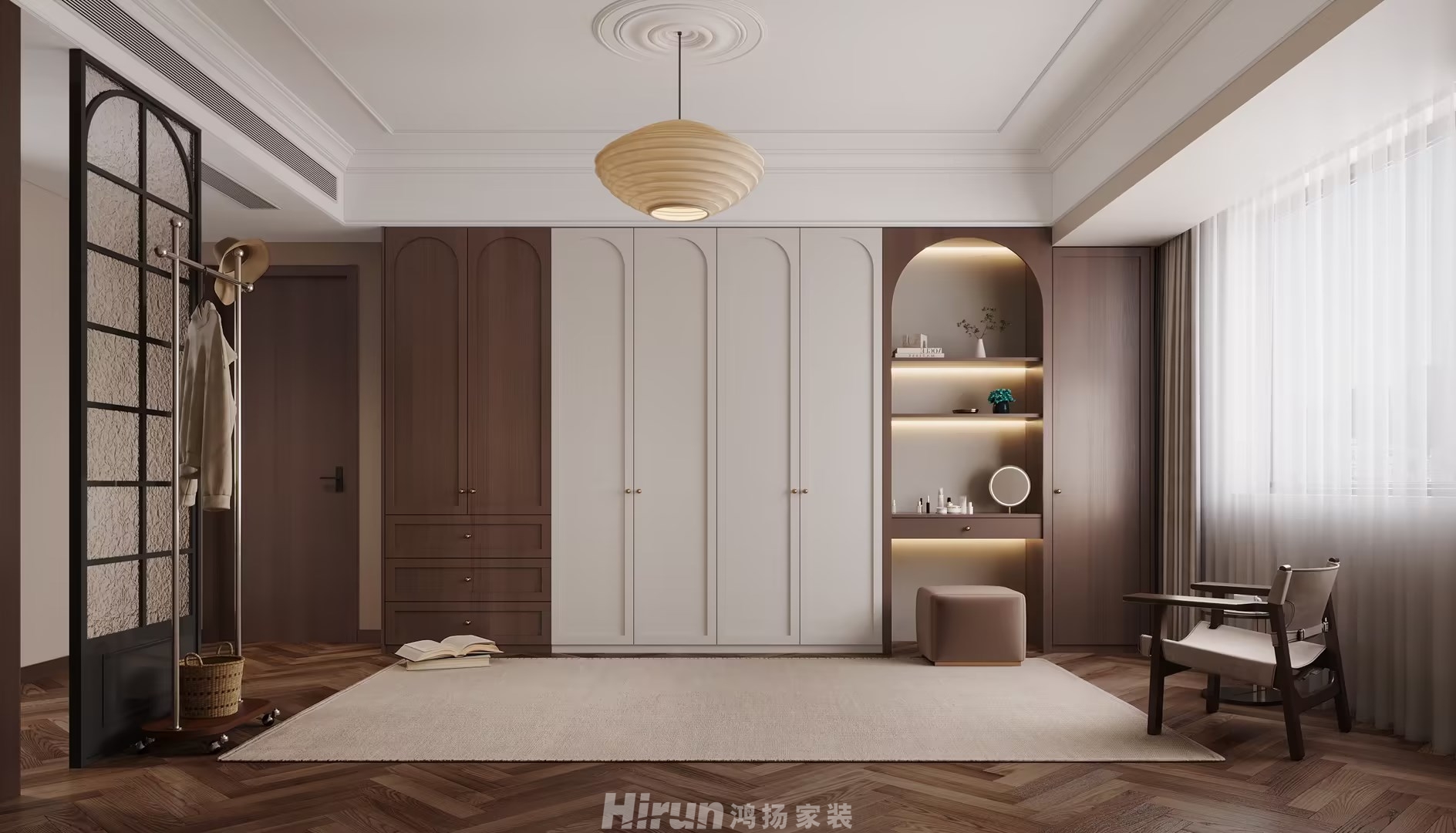 善建人家160㎡復古風潮四居室 裝修案例效果圖-7