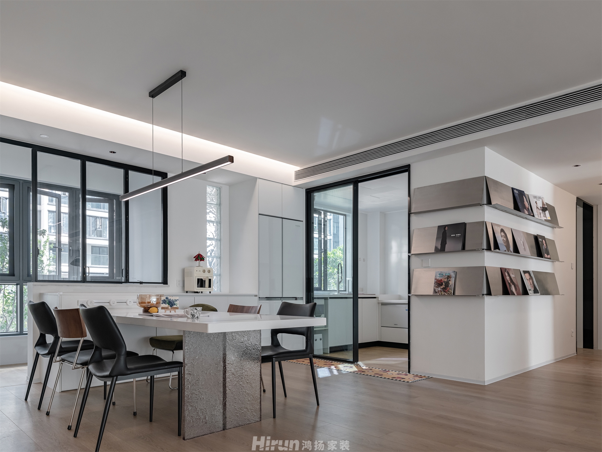 美的云樾190㎡雅致現代大平層 裝修案例實景圖-5