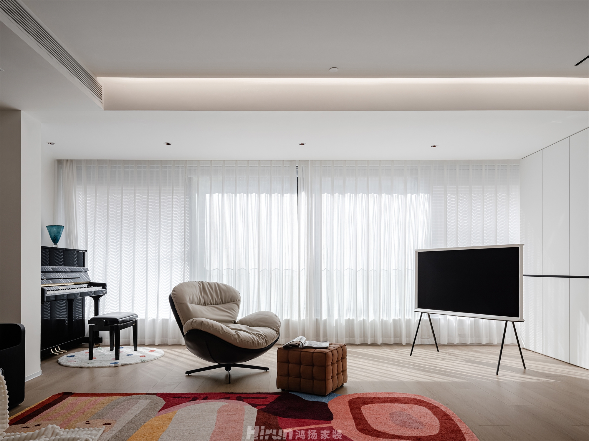 美的云樾190㎡雅致現代大平層 裝修案例實景圖-6