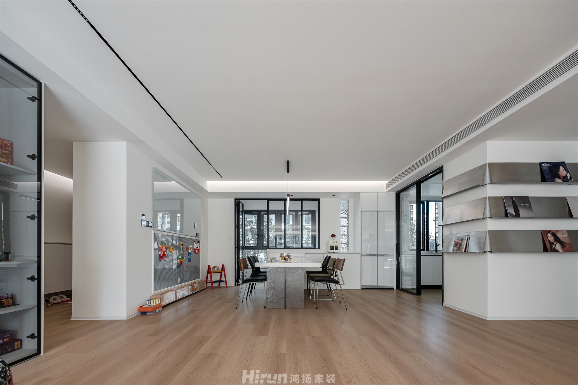 美的云樾190㎡雅致現代大平層 裝修案例實景圖-4