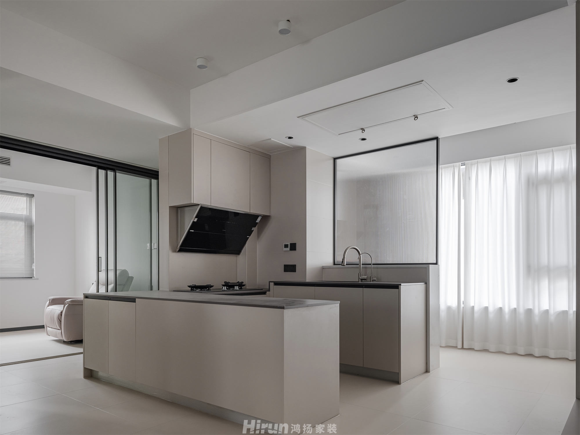 經澤星都130㎡雅致現代三居室 裝修案例實景圖-9