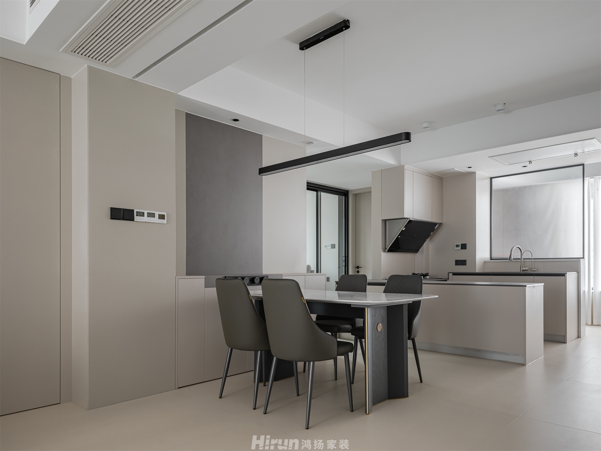 經澤星都130㎡雅致現代三居室 裝修案例實景圖-7