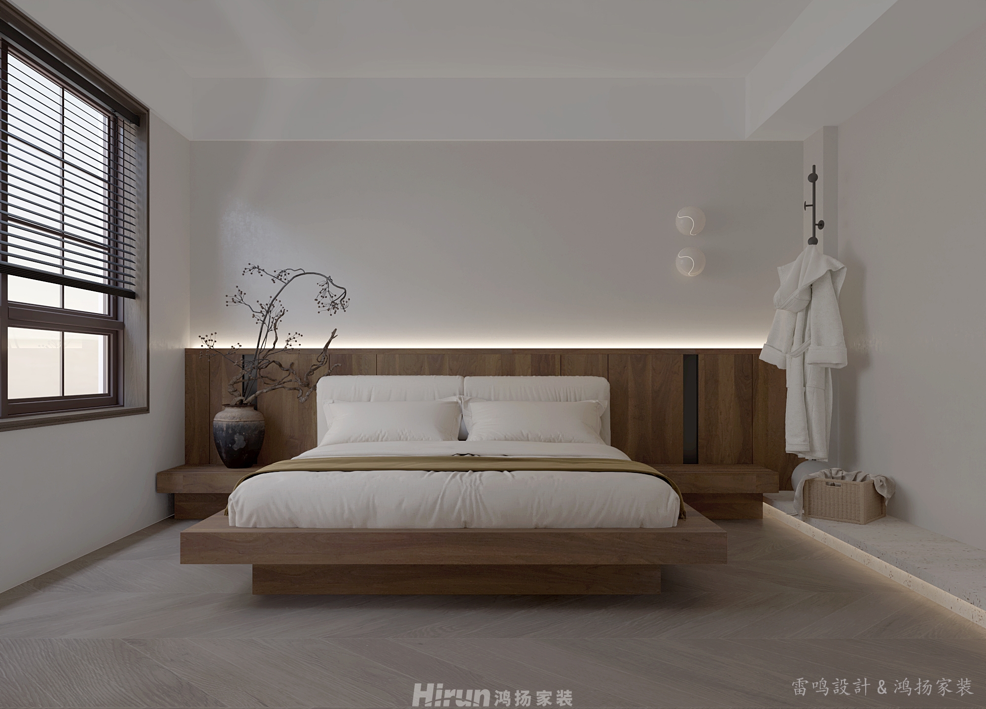 “隱室”120㎡極簡詫寂三居室 裝修案例效果圖-4