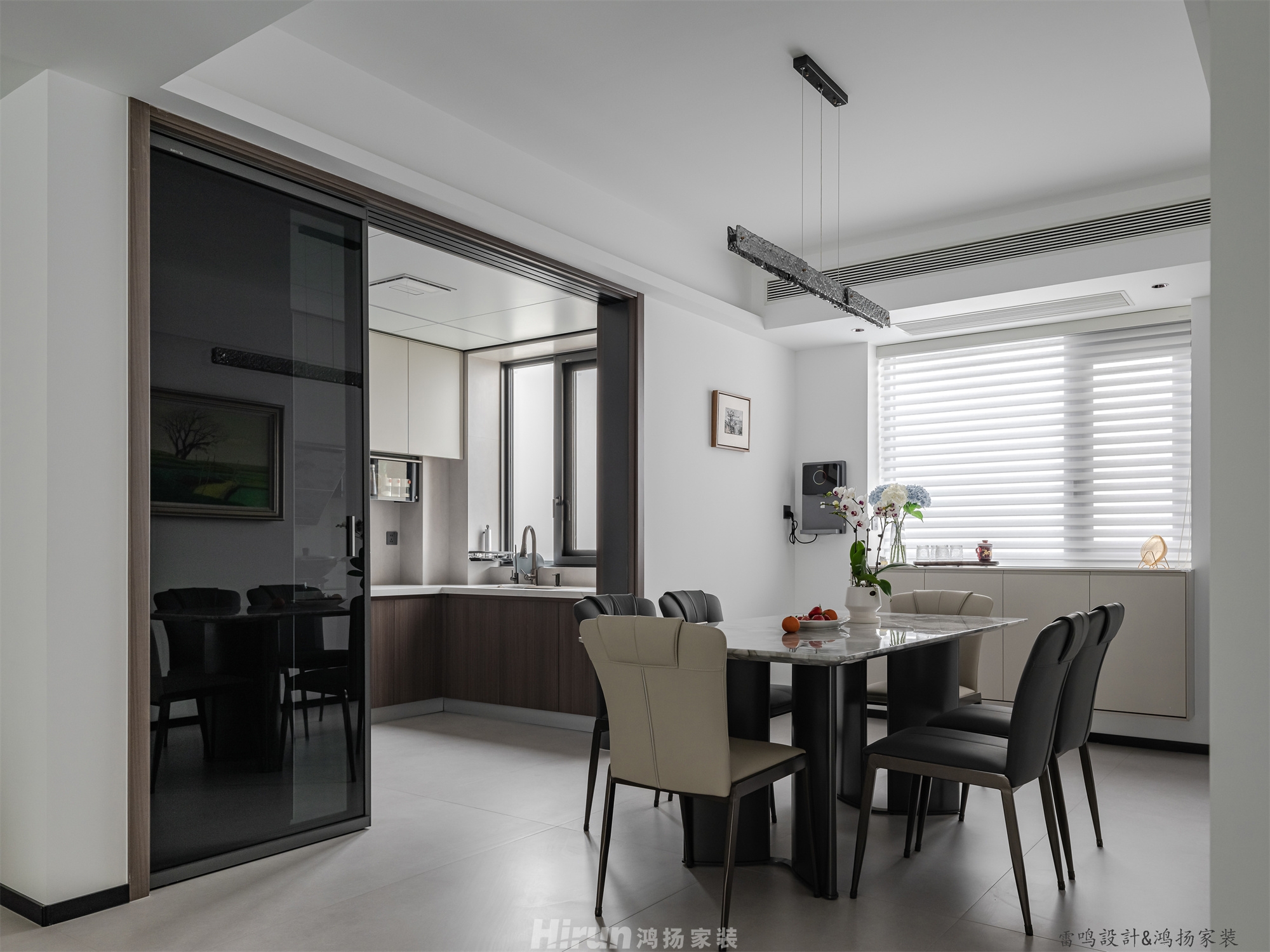 蓉國新賦170㎡雅致現代四居室 裝修案例實景圖-3