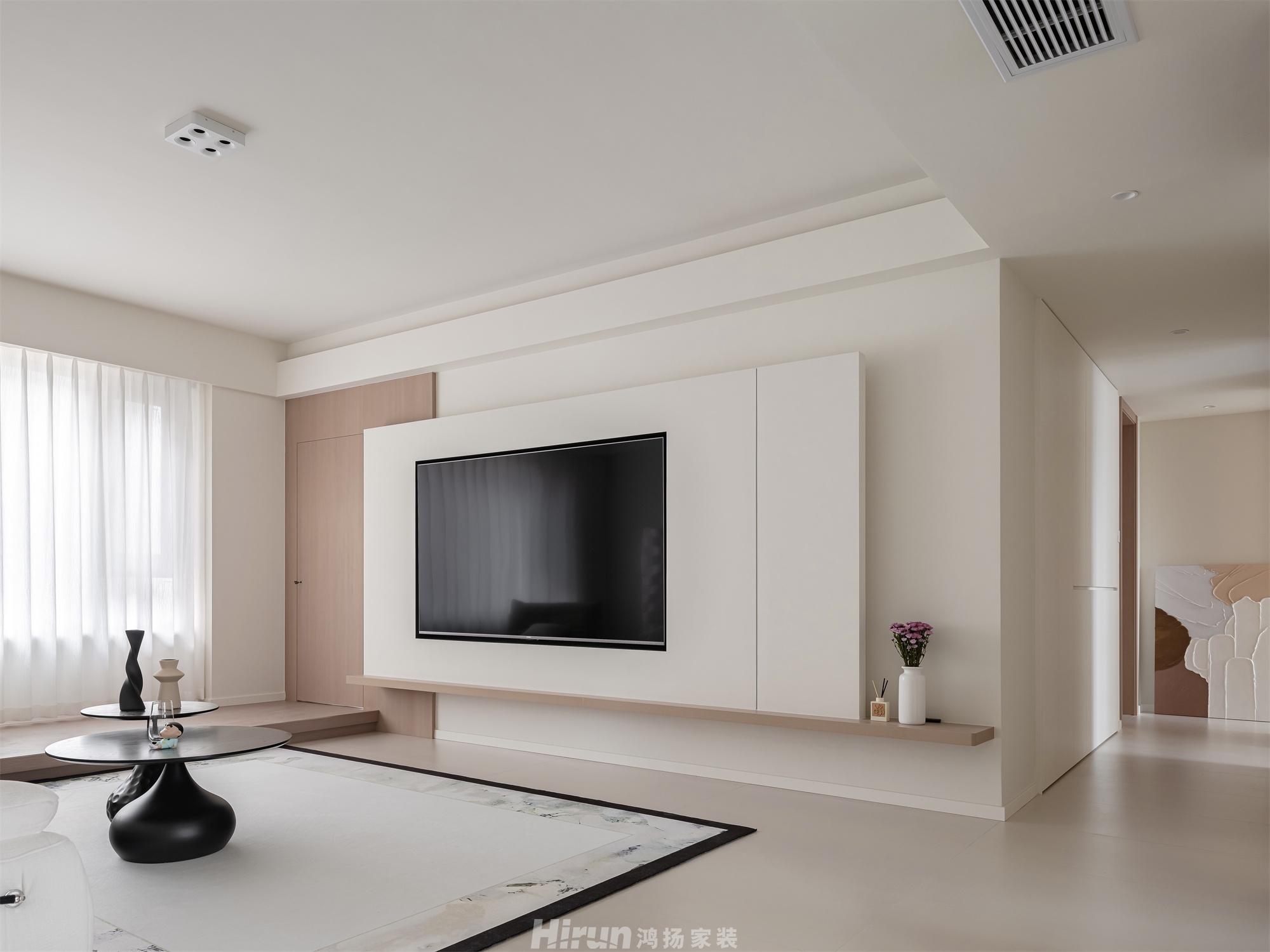 匯景公園140㎡輕歐簡美四居室 裝修案例實景圖-2