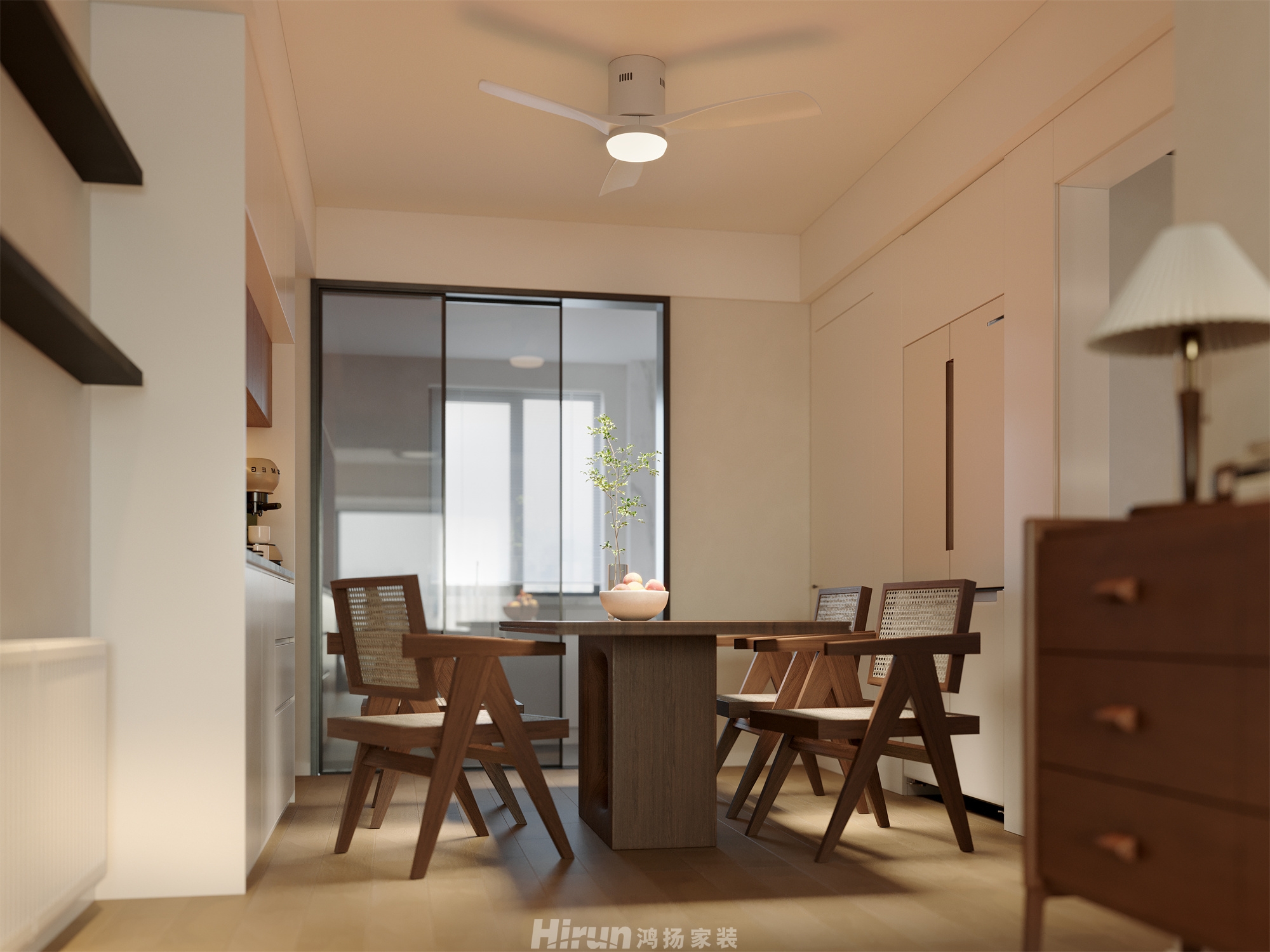 江山悅130㎡復古風潮三居室 裝修案例效果圖-6