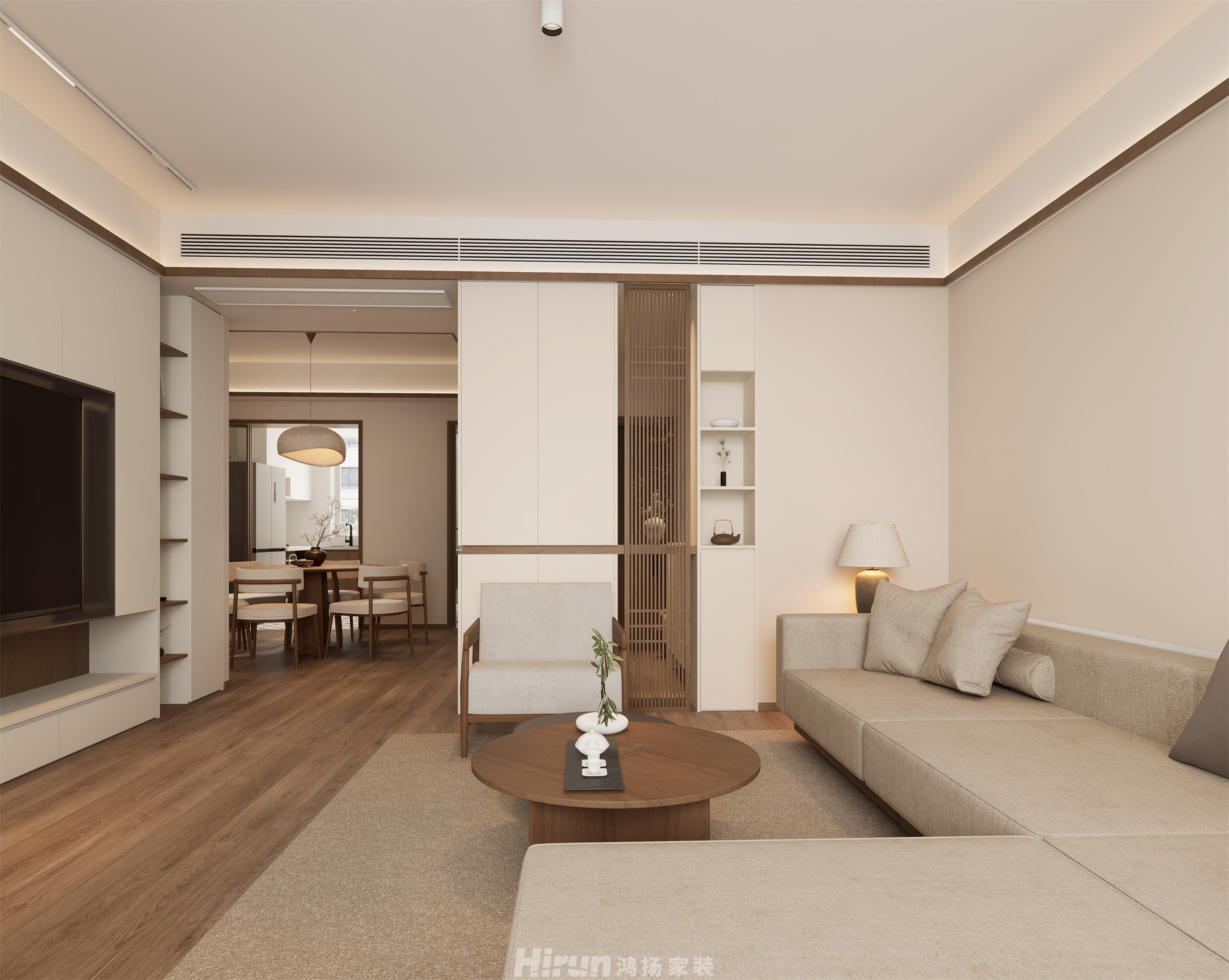 順天北國風光150㎡意境東方四居室 裝修案例效果圖-5