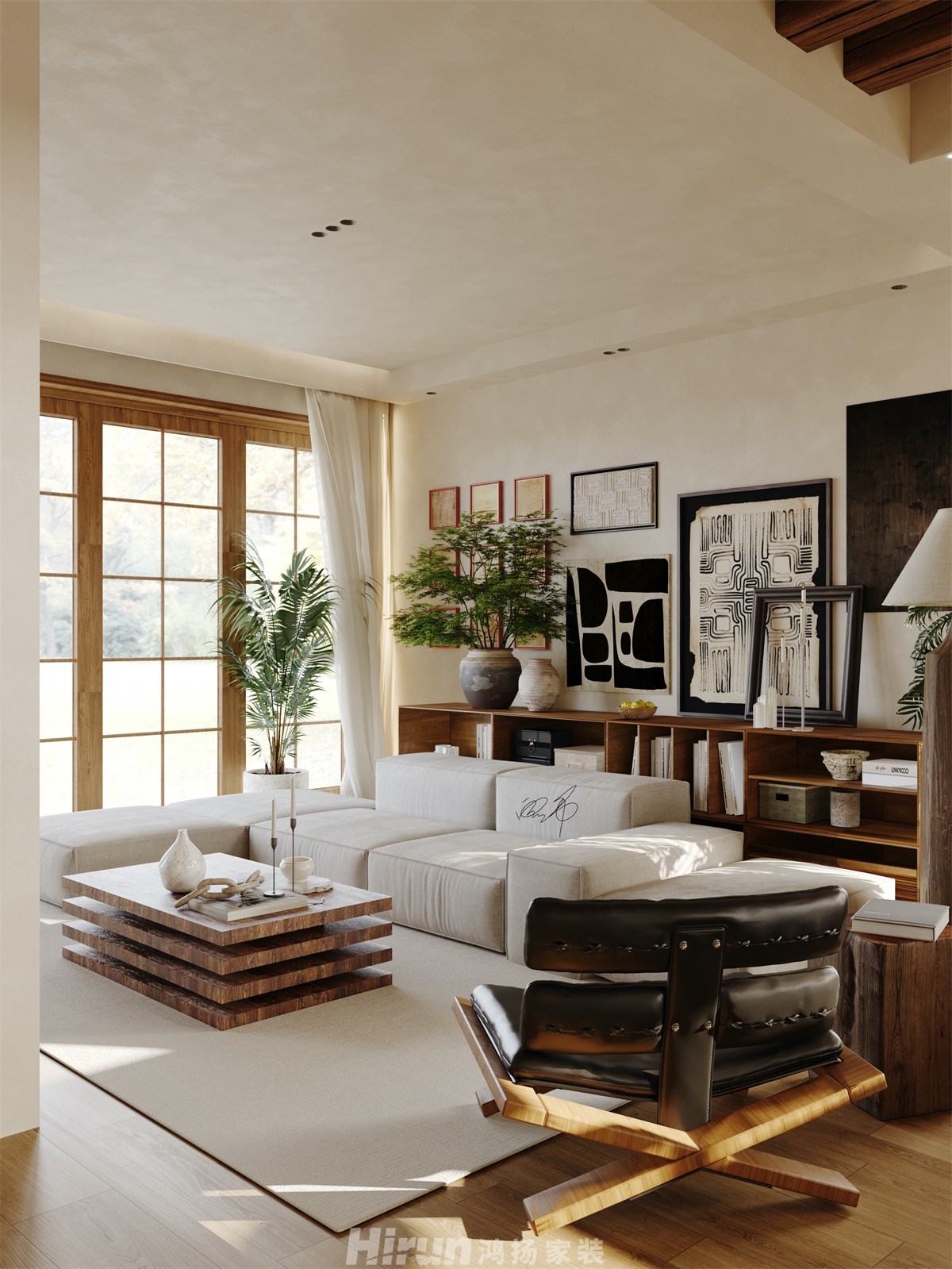 普瑞斯堡146㎡異域風(fēng)情四居室 裝修案例效果圖-5