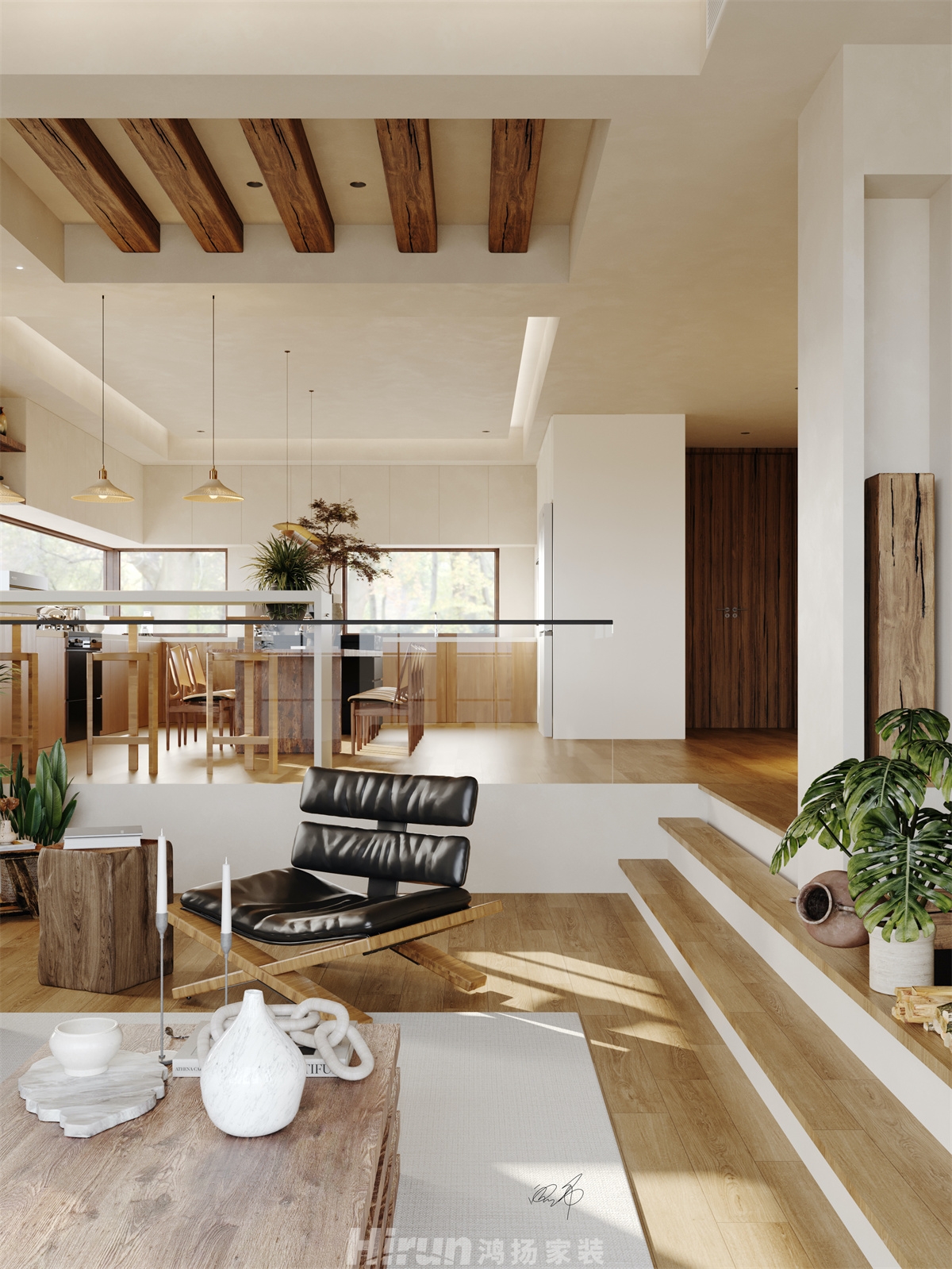 普瑞斯堡146㎡異域風(fēng)情四居室 裝修案例效果圖-6