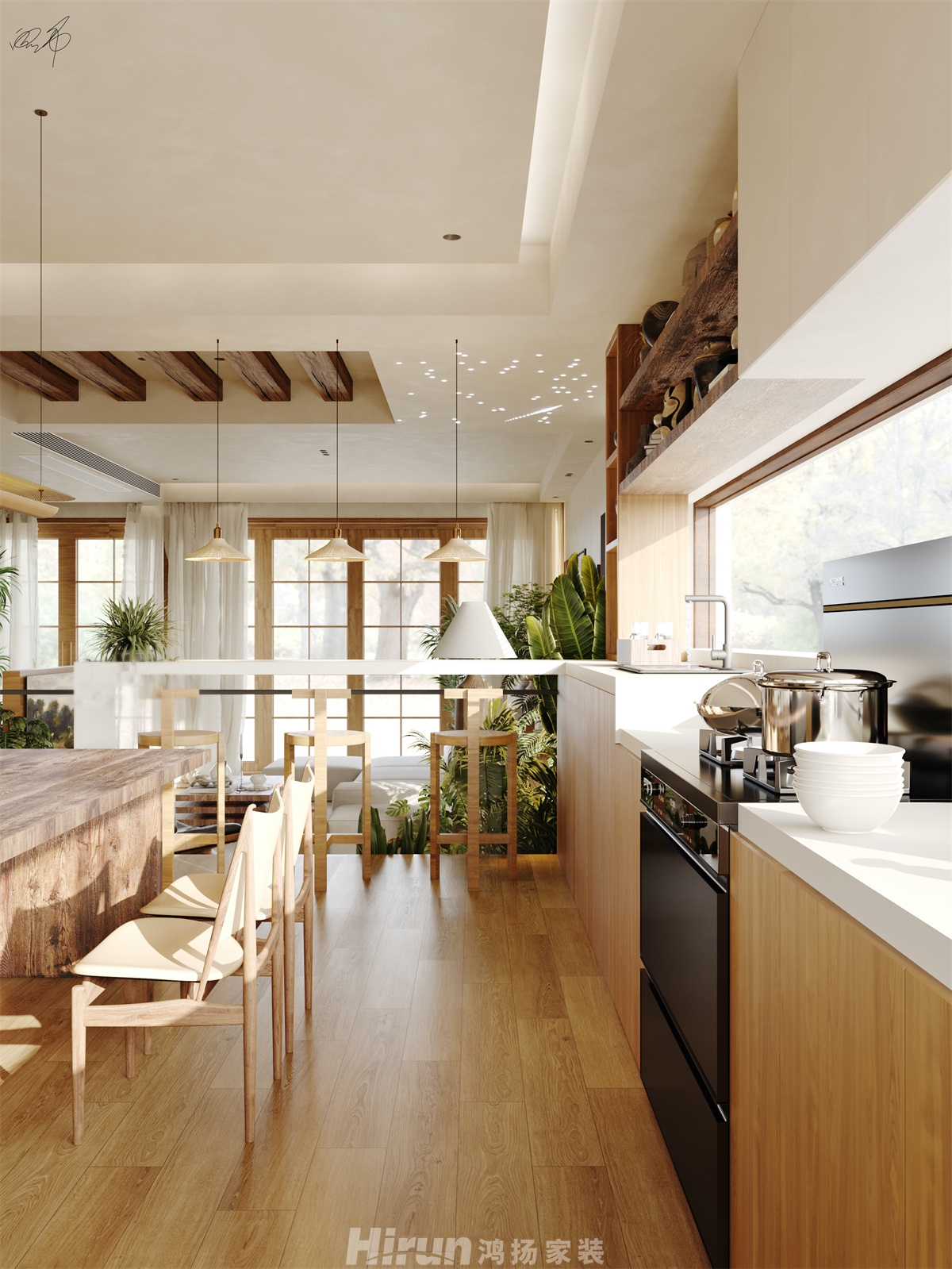 普瑞斯堡146㎡異域風(fēng)情四居室 裝修案例效果圖-9