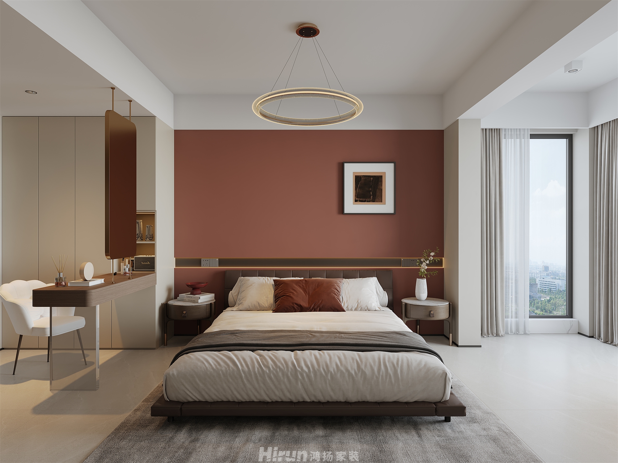 城投 秀峰一品180㎡優雅繽紛四居室 裝修案例效果圖-4