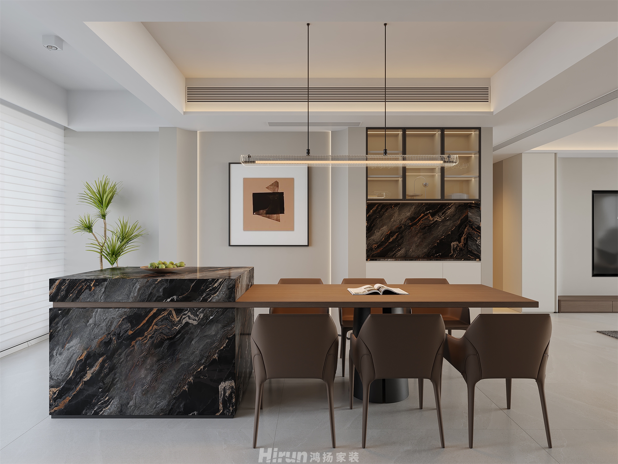 城投 秀峰一品180㎡優雅繽紛四居室 裝修案例效果圖-6