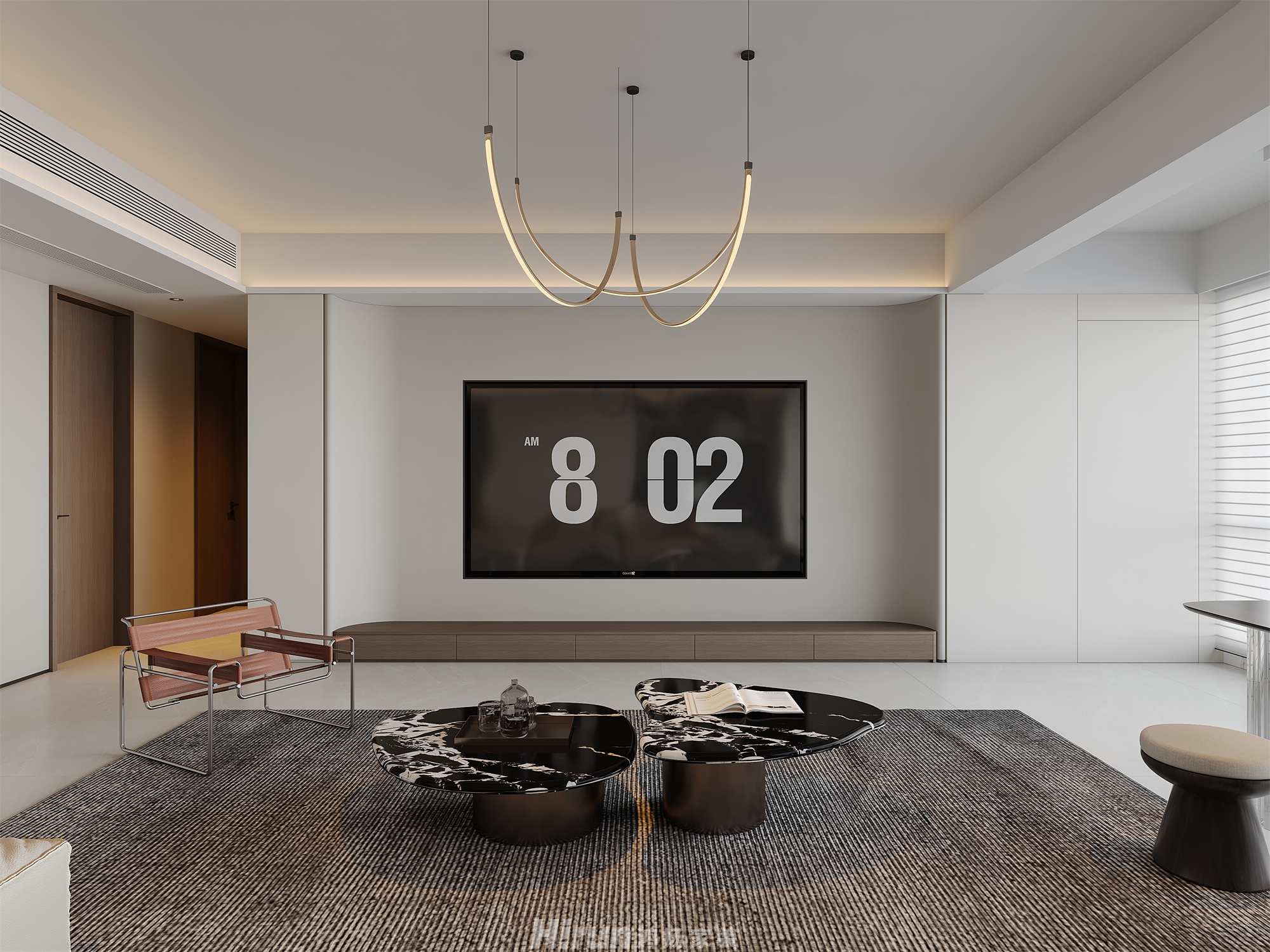 城投 秀峰一品180㎡優雅繽紛四居室 裝修案例效果圖-5