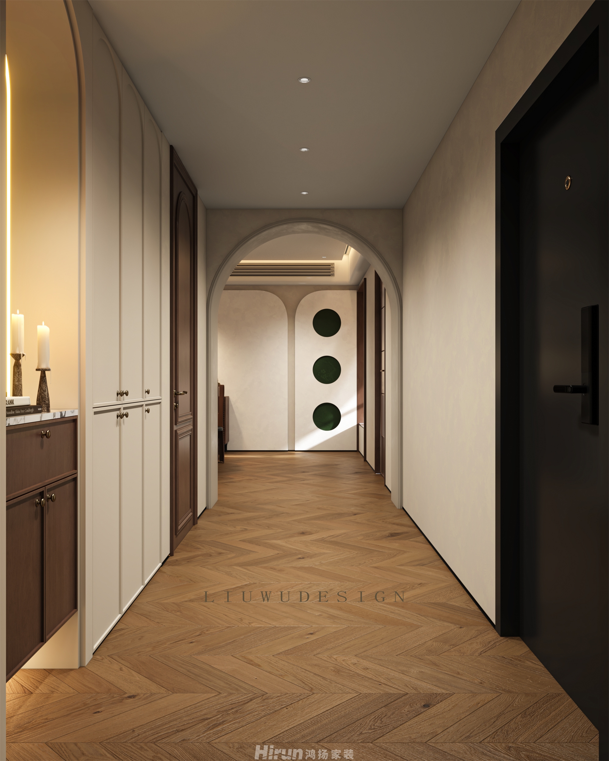 新世紀(jì)華苑200㎡極簡詫寂大平層 裝修案例效果圖-8