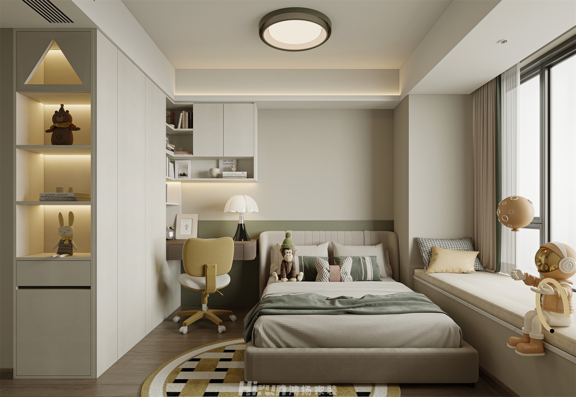 麓云國際220㎡雅致現代大平層 裝修案例效果圖-7