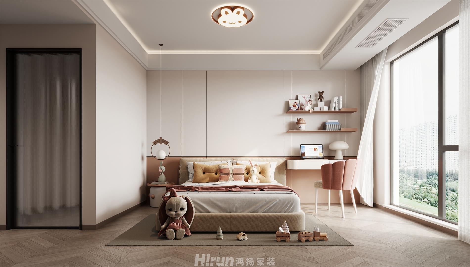 秀峰一品200㎡雅致現代大平層 裝修案例效果圖-6