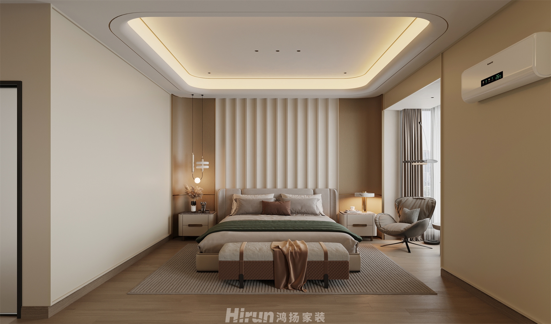 江山帝景360㎡新裝飾主義復式 裝修案例效果圖-4