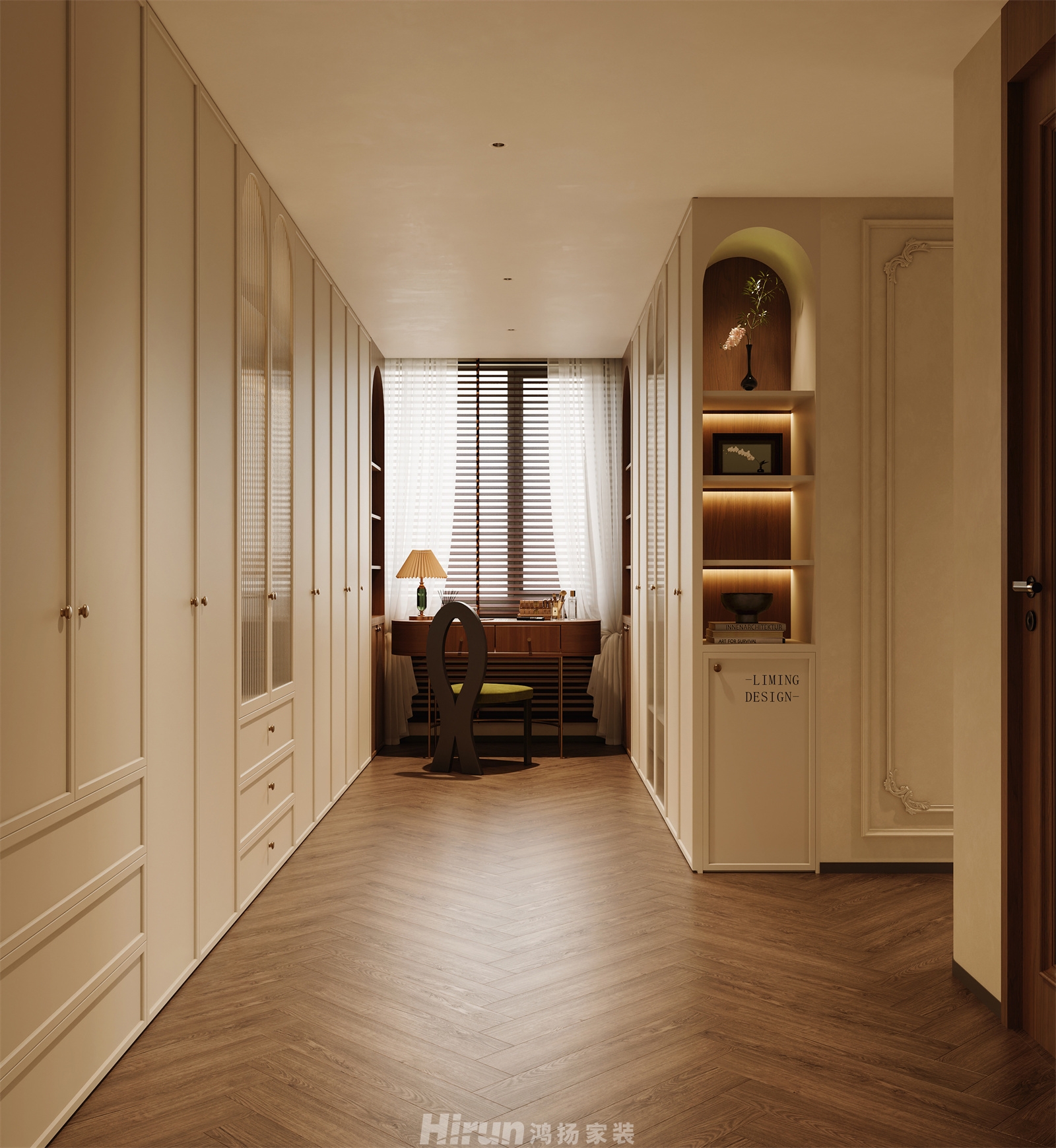 天一康園240㎡復古風潮大平層 裝修案例效果圖-8