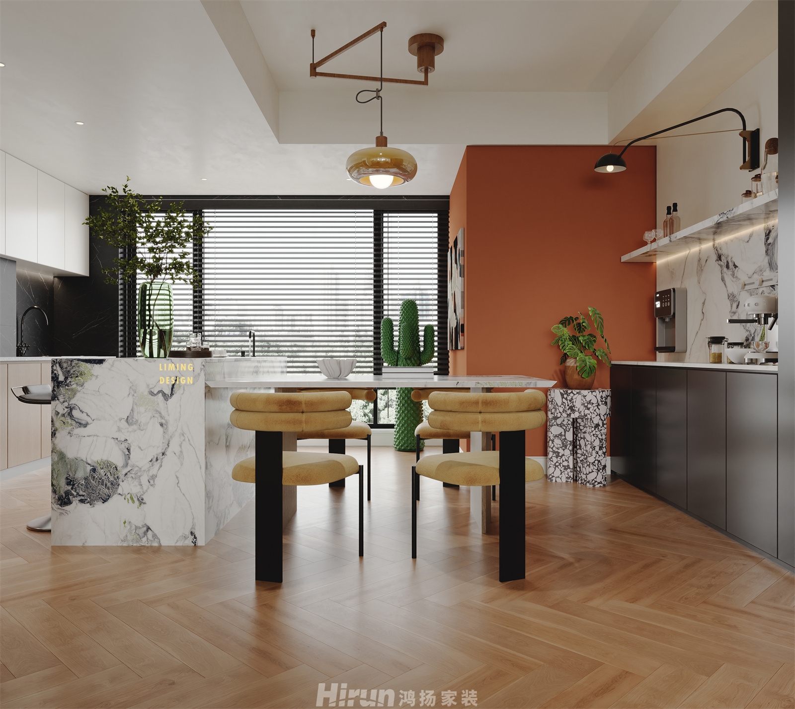 湘府和園240㎡優雅繽紛大平層 裝修案例效果圖-5