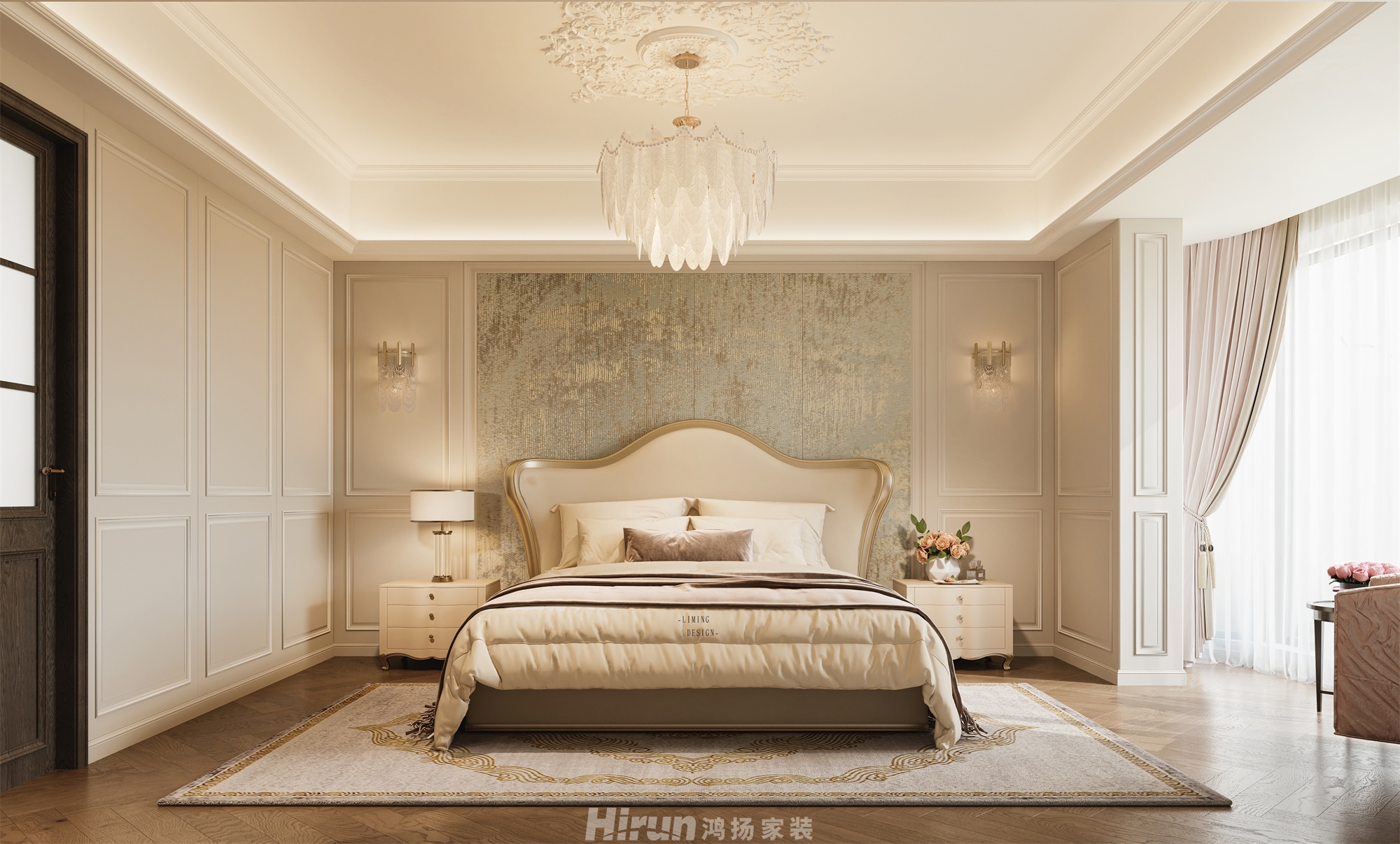 北辰府300㎡輕歐簡美大平層 裝修案例效果圖-6