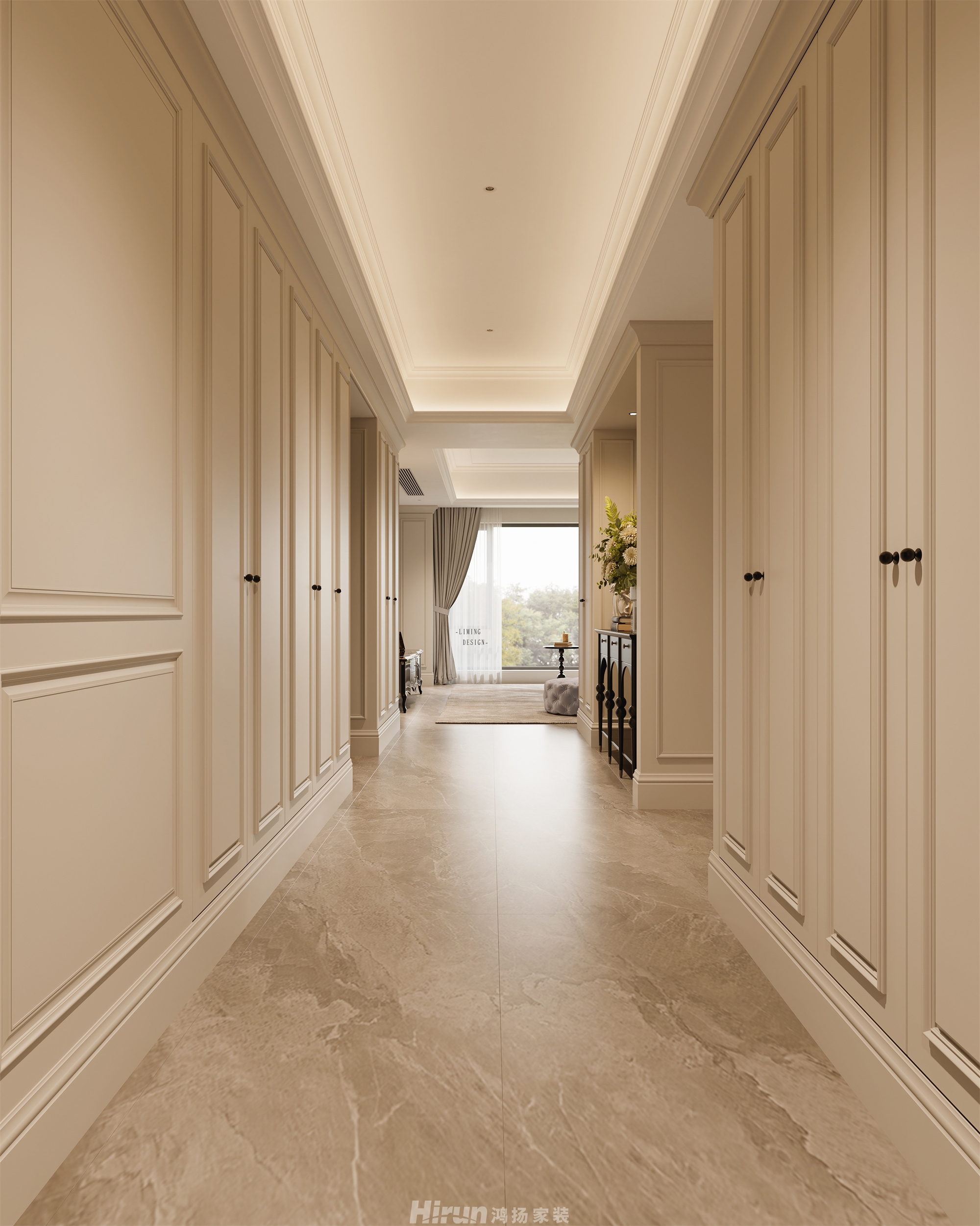 北辰府300㎡輕歐簡美大平層 裝修案例效果圖-8