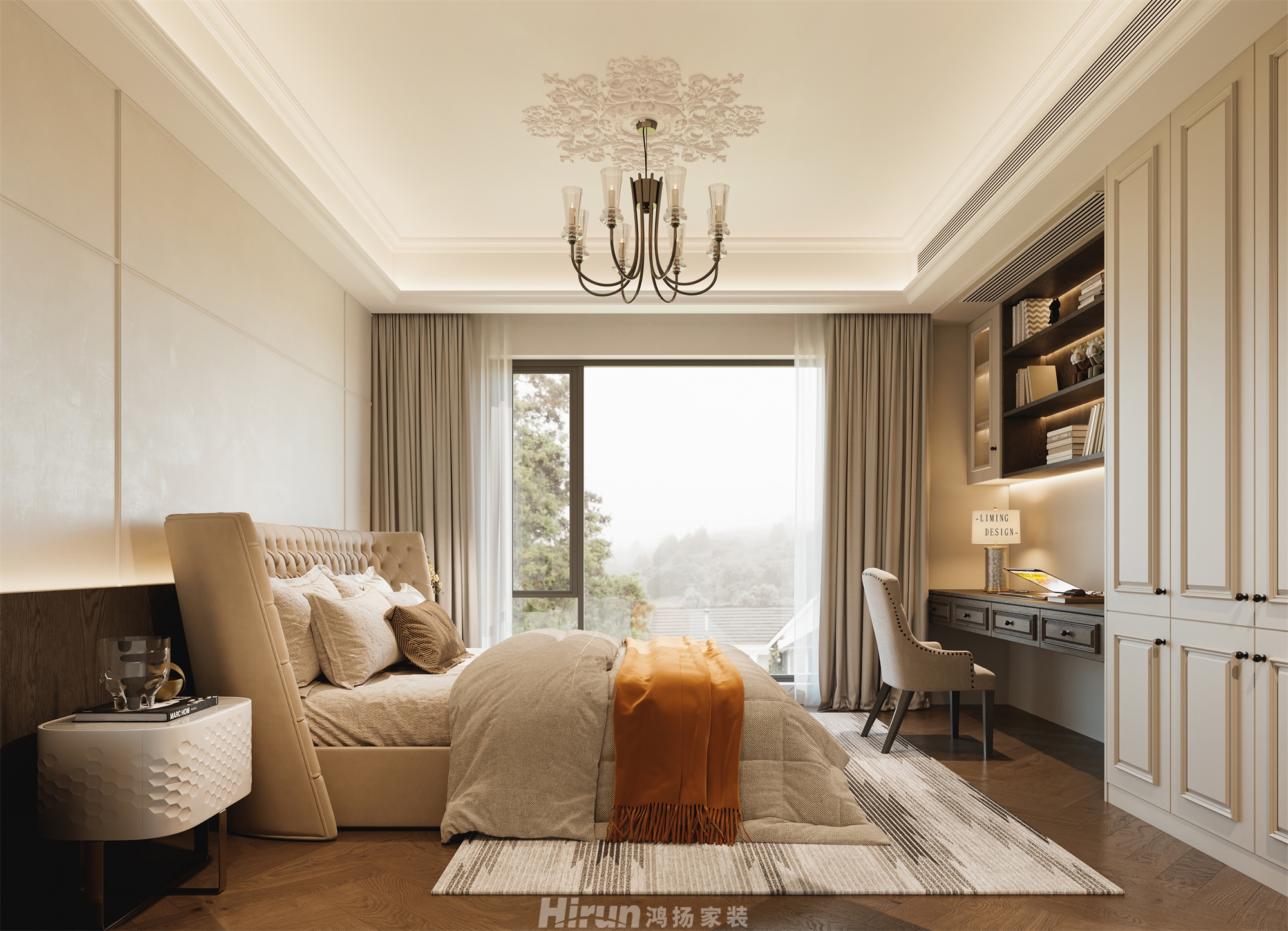 北辰府300㎡輕歐簡美大平層 裝修案例效果圖-15