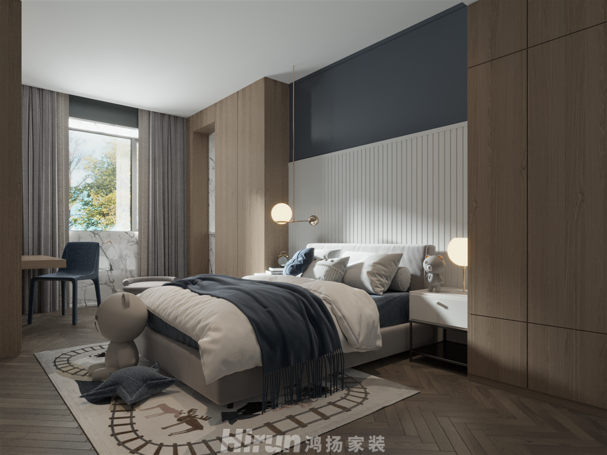 八方小區260㎡極簡詫寂別墅 裝修案例效果圖-3
