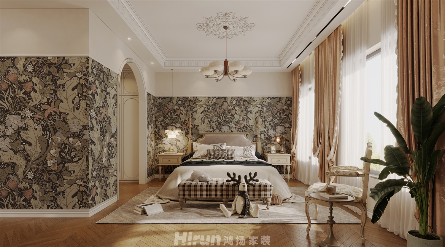 金澤園1000㎡寫意木構別墅 裝修案例效果圖-3