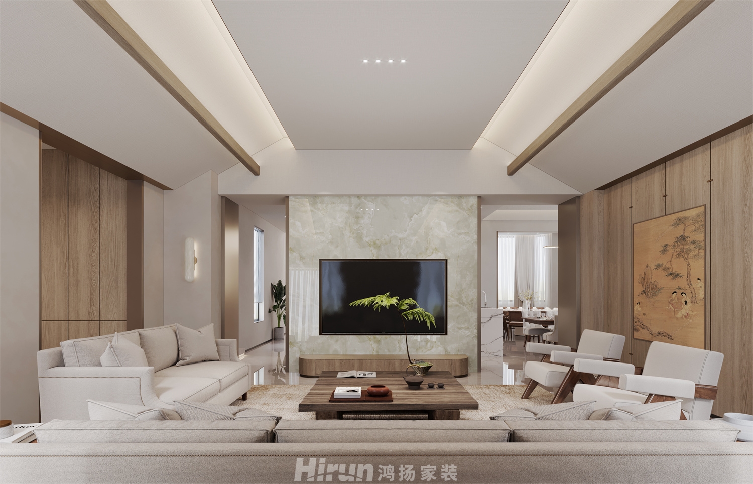 金澤園1000㎡寫意木構別墅 裝修案例效果圖-7