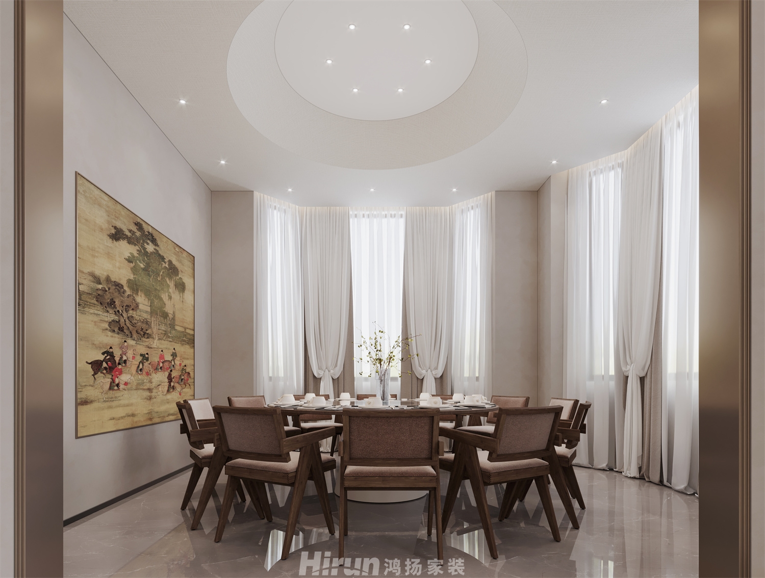 金澤園1000㎡寫意木構別墅 裝修案例效果圖-5