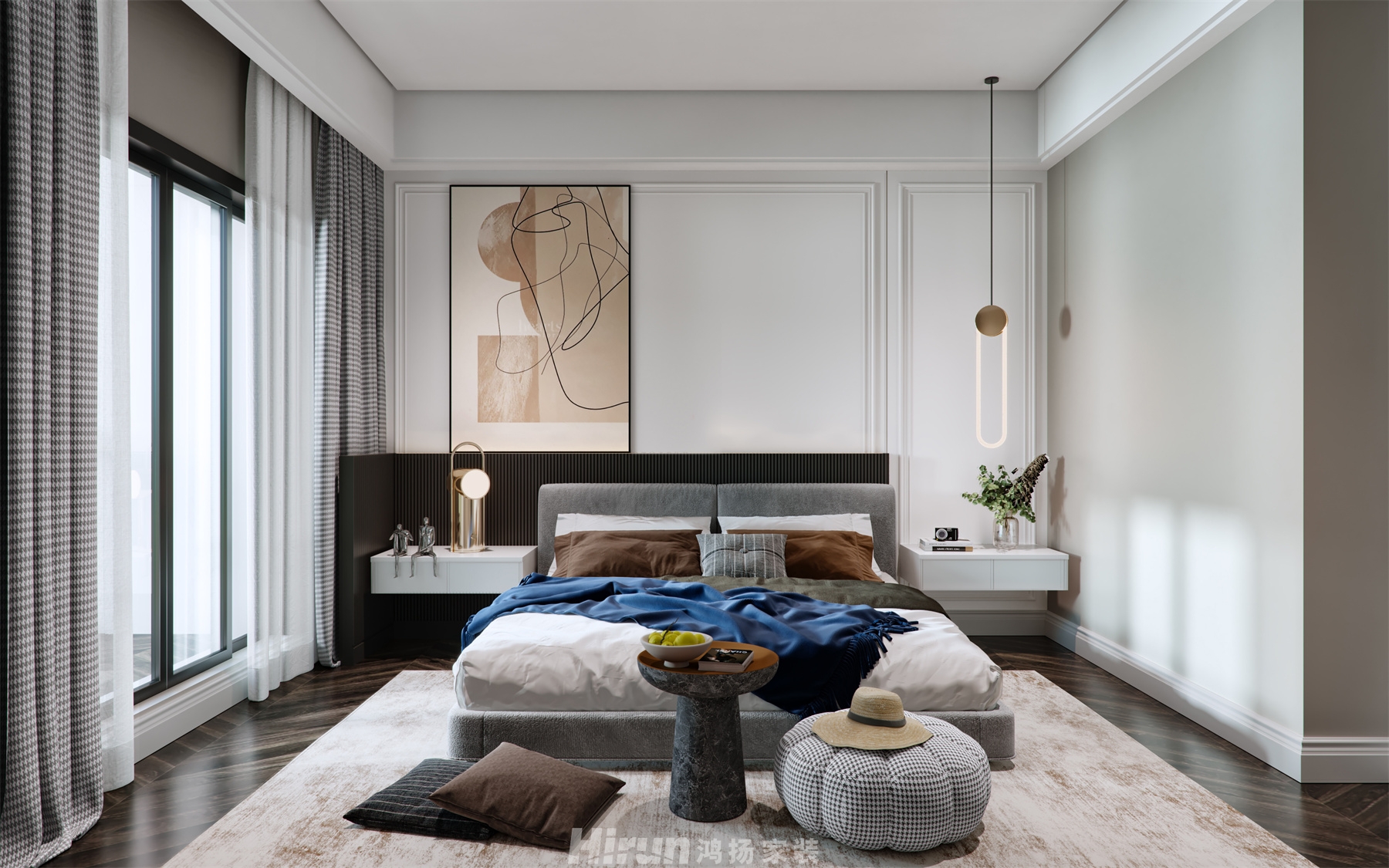 旭輝湖山賦400㎡優雅繽紛別墅 裝修案例效果圖-3