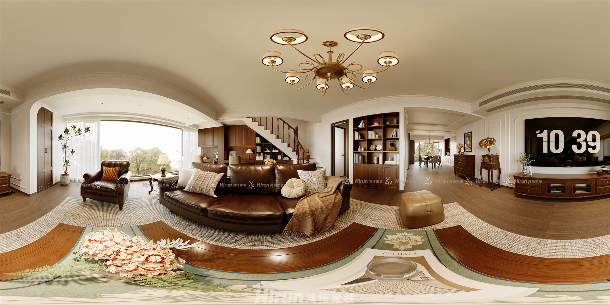 萬境水岸天境200㎡輕歐簡美復式 裝修案例效果圖-16