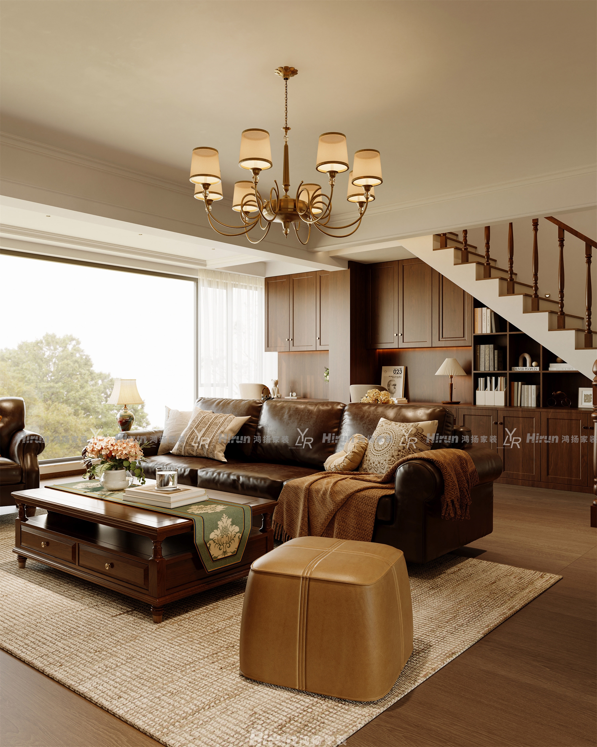 萬境水岸天境200㎡輕歐簡美復式 裝修案例效果圖-19