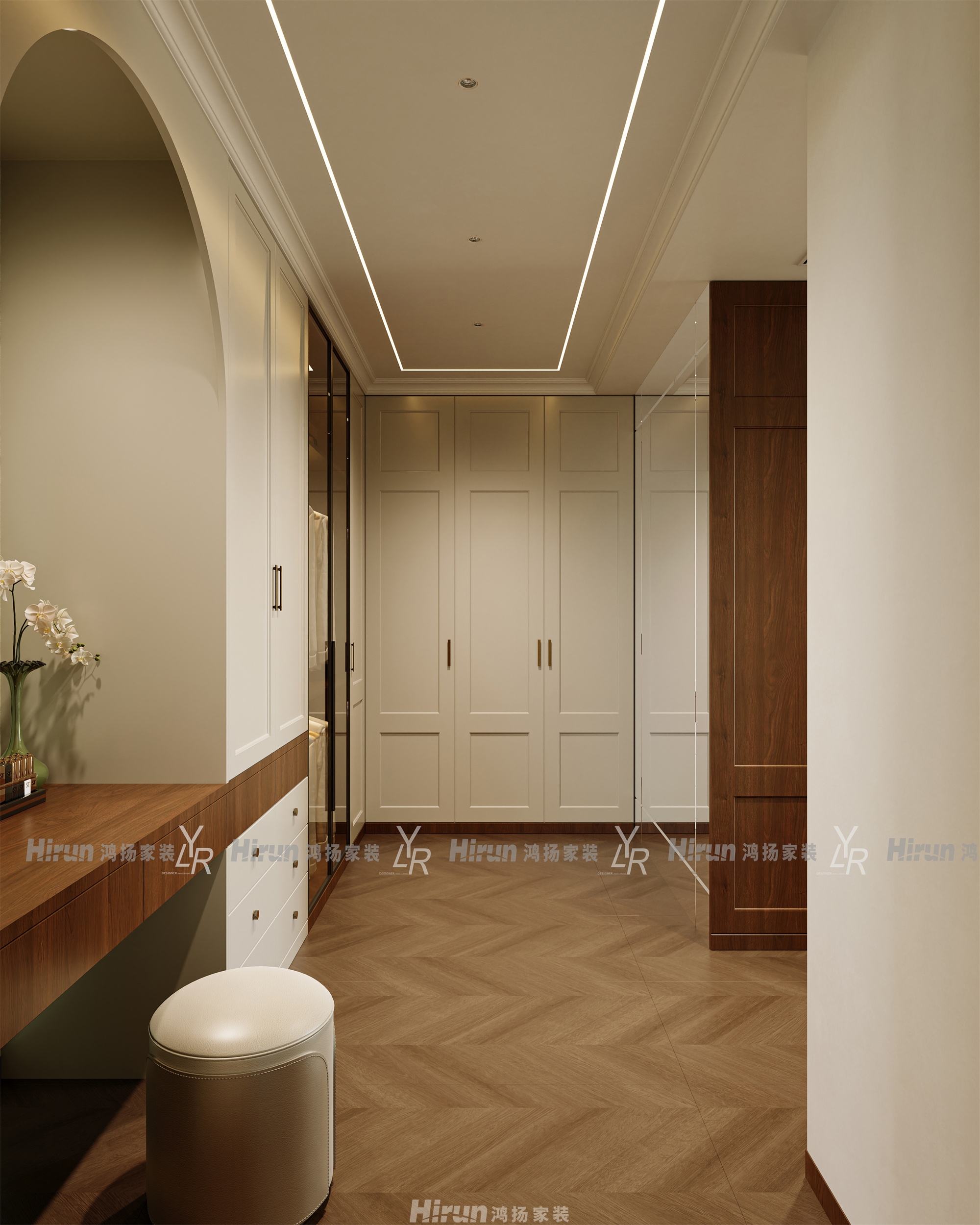 萬境水岸天境200㎡輕歐簡美復式 裝修案例效果圖-20