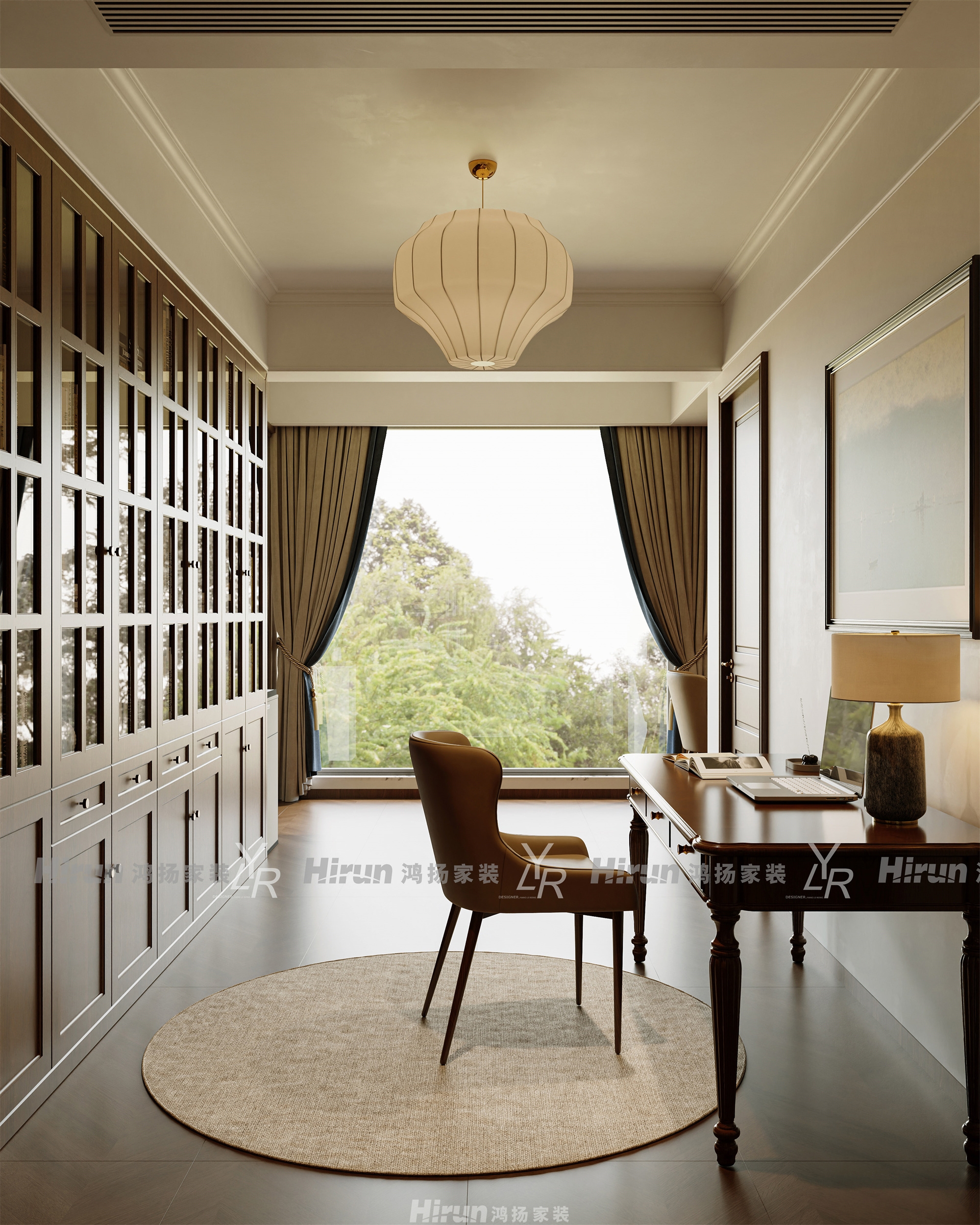 萬境水岸天境200㎡輕歐簡美復式 裝修案例效果圖-21