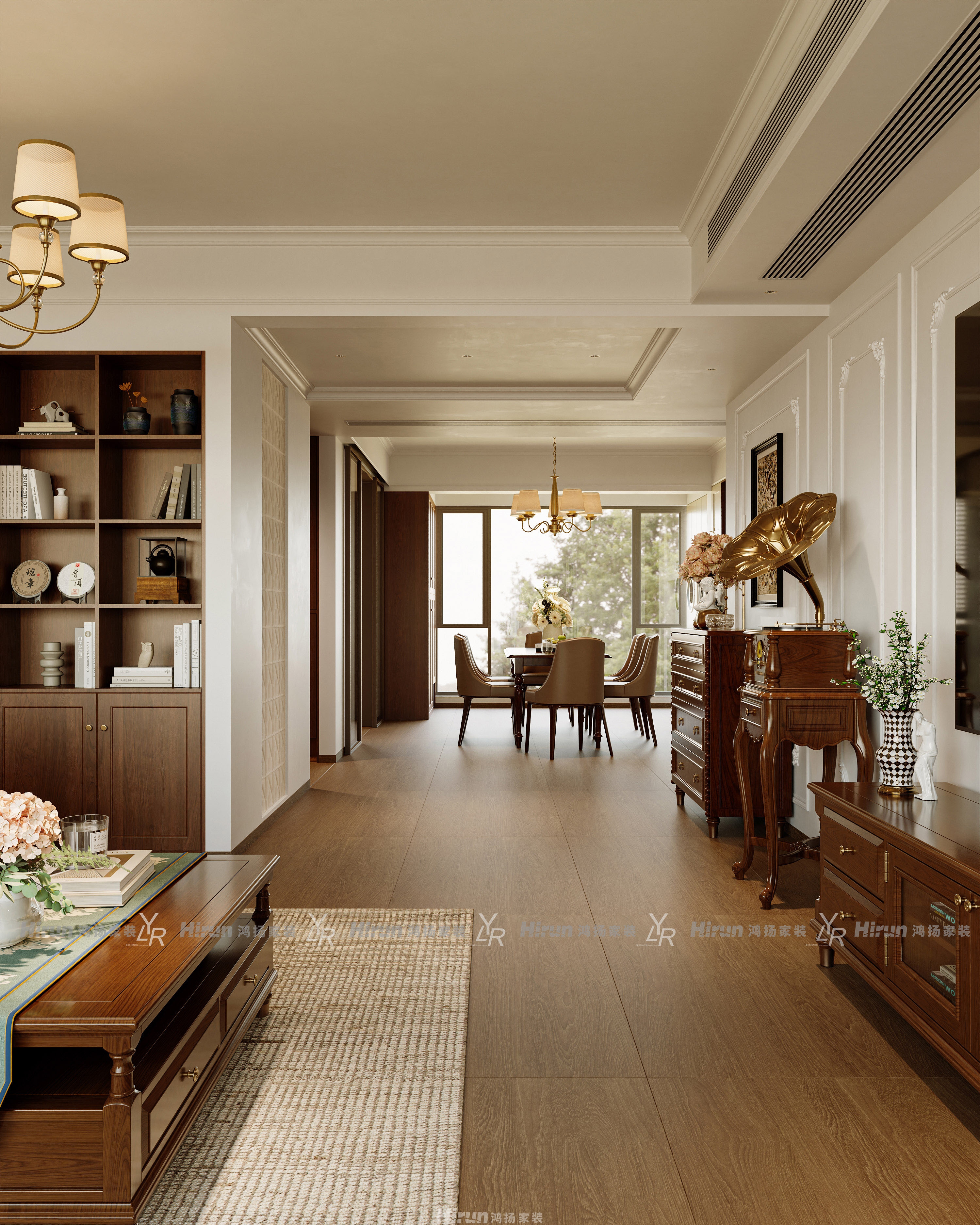 萬境水岸天境200㎡輕歐簡美復式 裝修案例效果圖-26