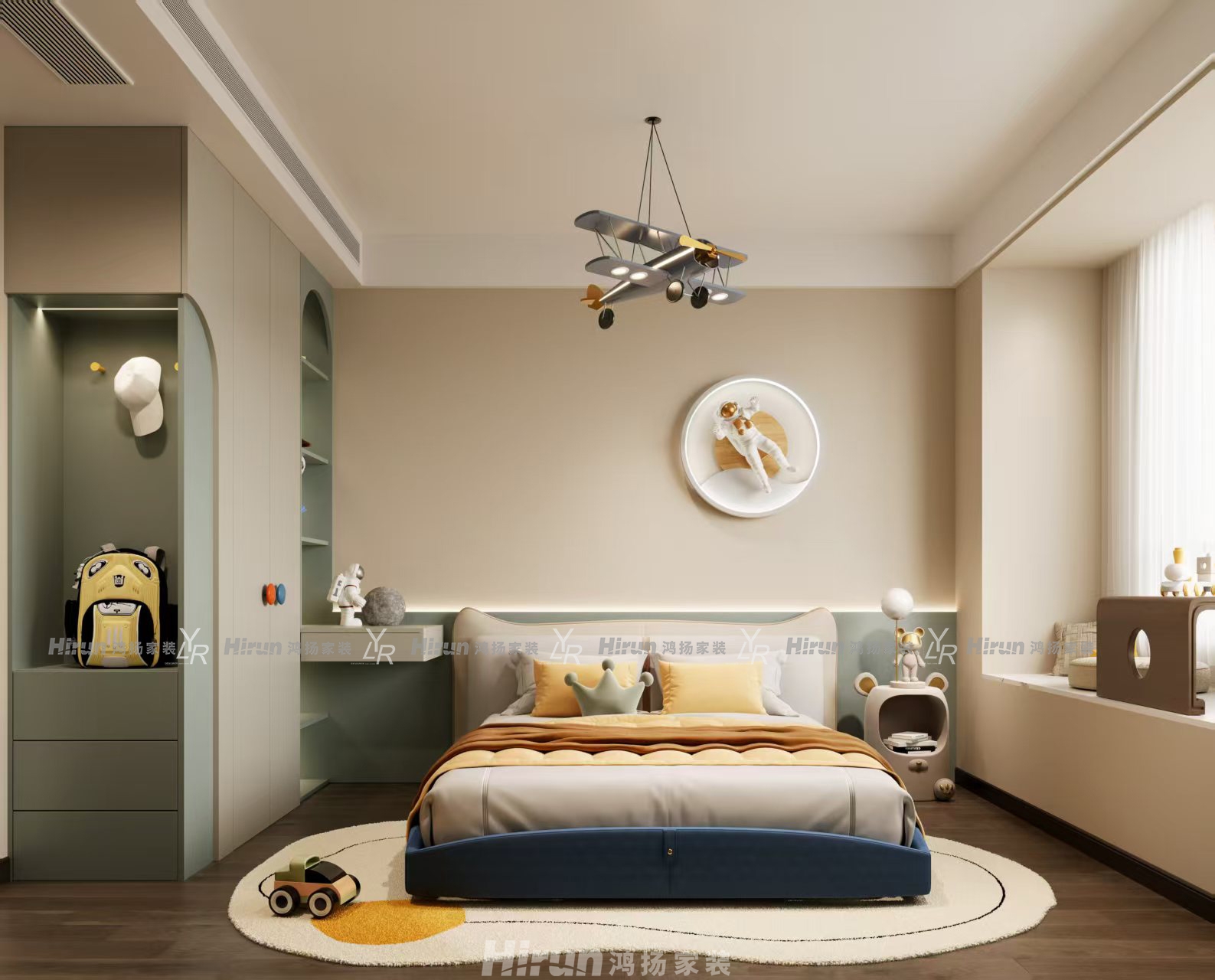 桂語云峰189㎡雅致現(xiàn)代大平層 裝修案例效果圖-1