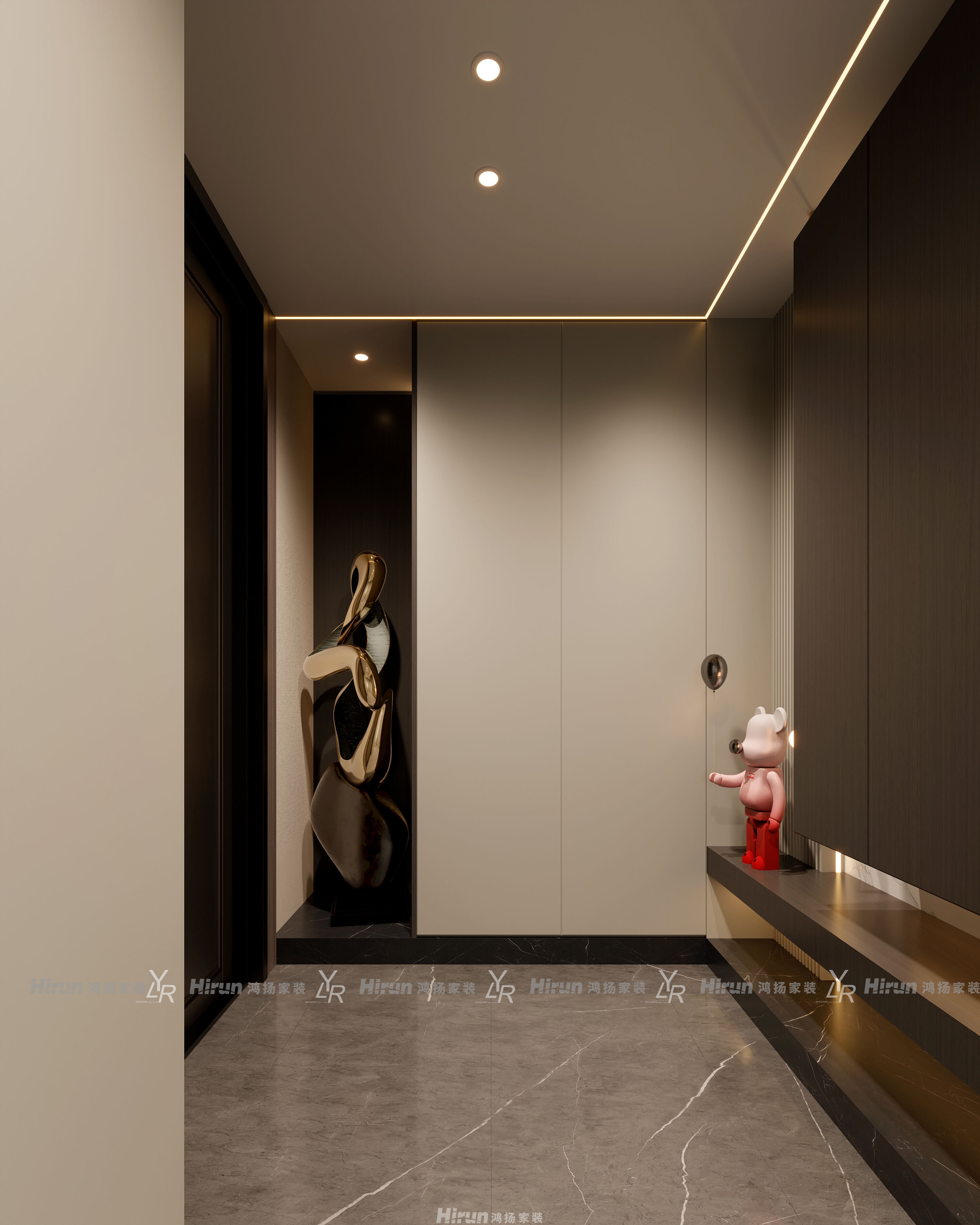 桂語云峰189㎡雅致現(xiàn)代大平層 裝修案例效果圖-8