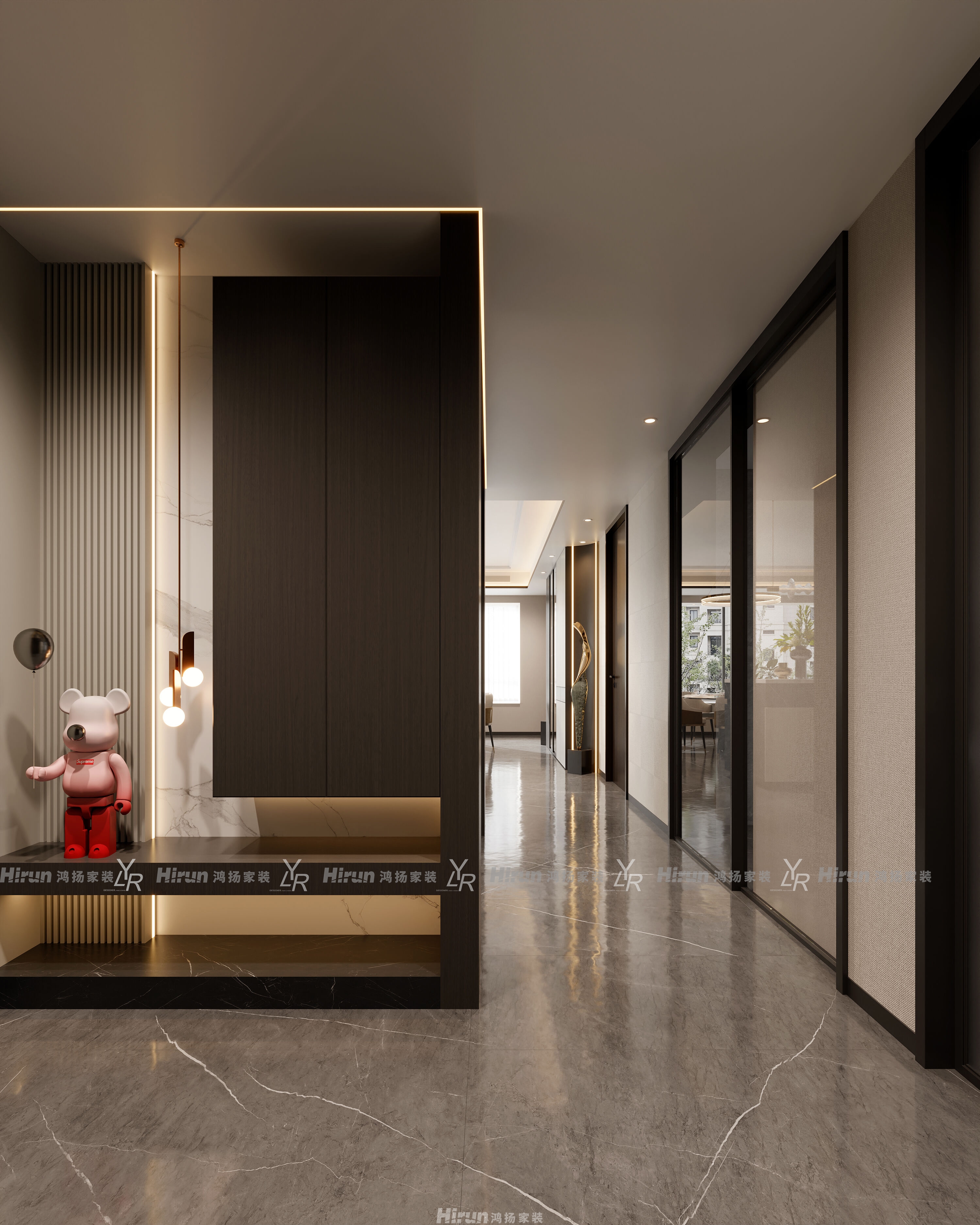 桂語云峰189㎡雅致現(xiàn)代大平層 裝修案例效果圖-14