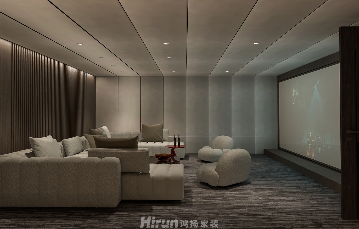 碧桂園水藍天1200㎡新裝飾主義別墅 裝修案例效果圖-3