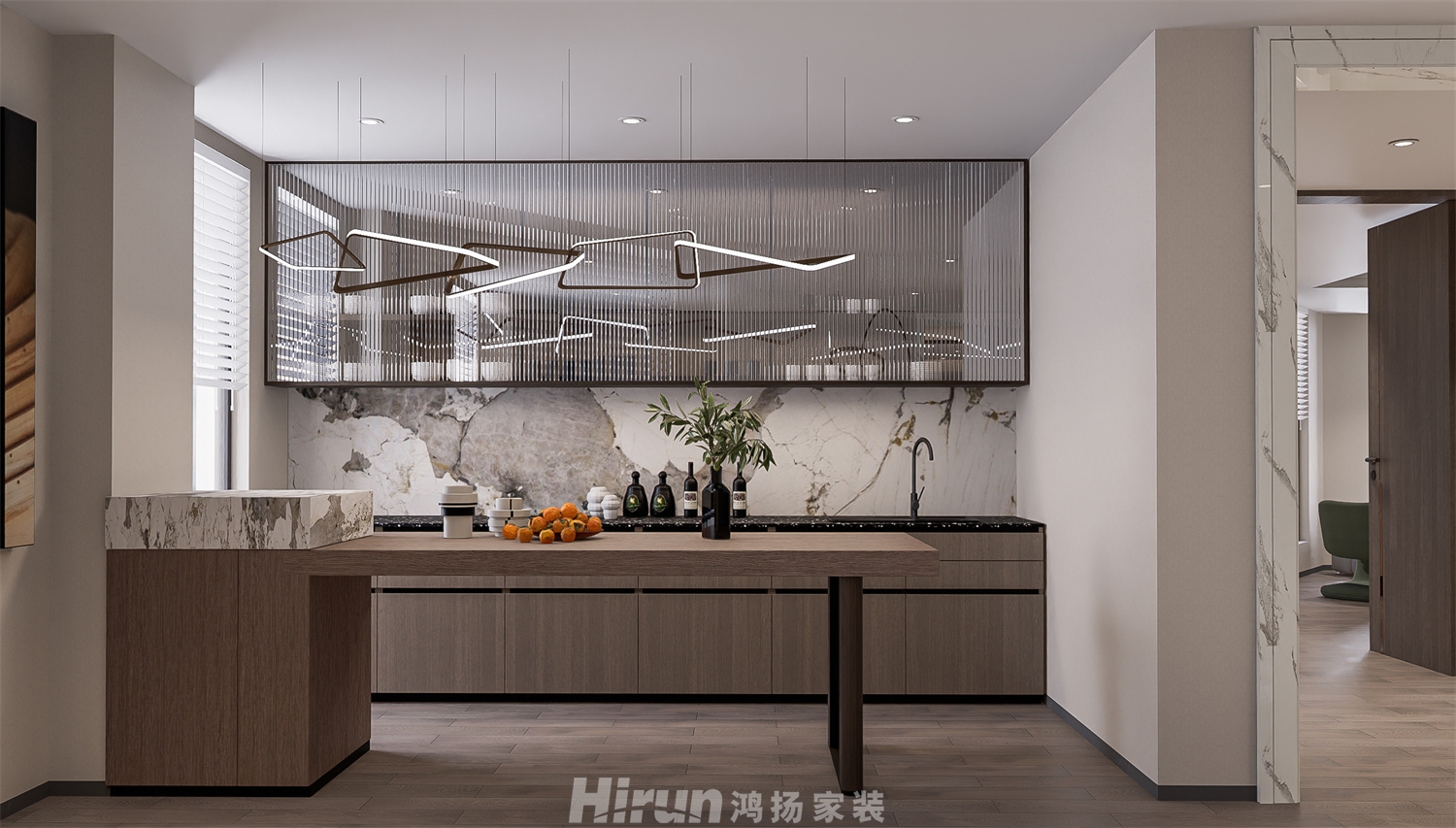 碧桂園水藍天1200㎡新裝飾主義別墅 裝修案例效果圖-23