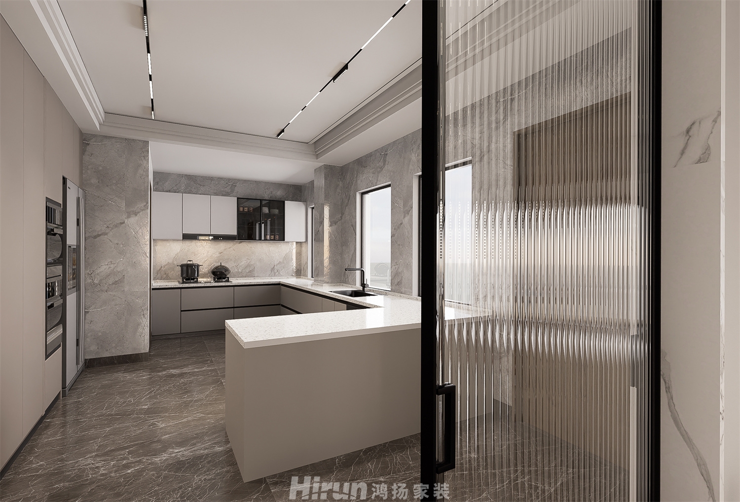 碧桂園水藍天1200㎡新裝飾主義別墅 裝修案例效果圖-15