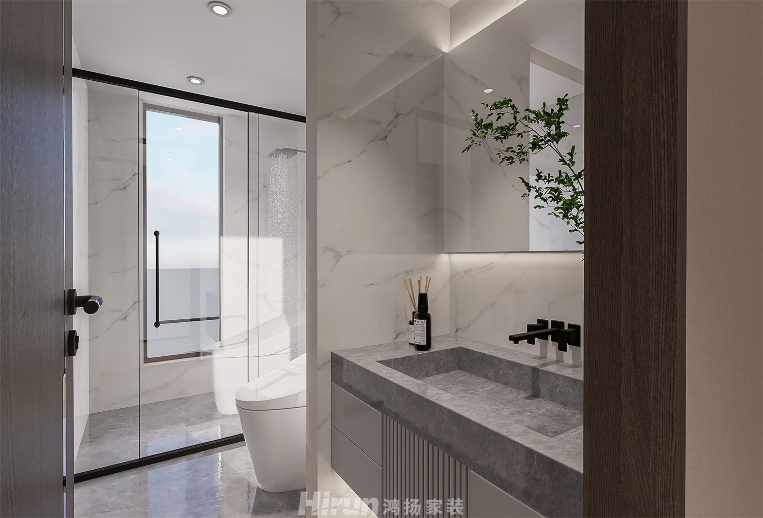 碧桂園水藍天1200㎡新裝飾主義別墅 裝修案例效果圖-14