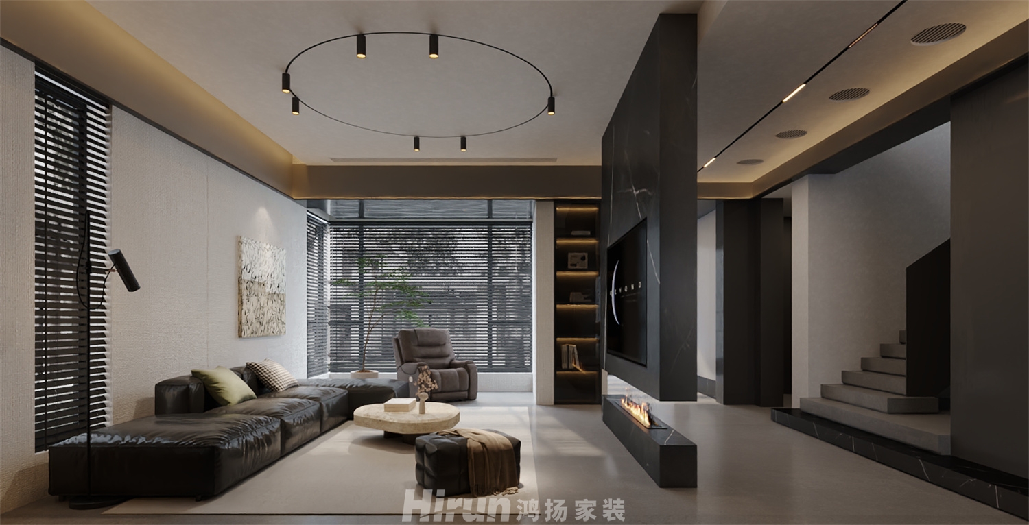 湘龍家園530㎡雅致現代別墅 裝修案例效果圖-4