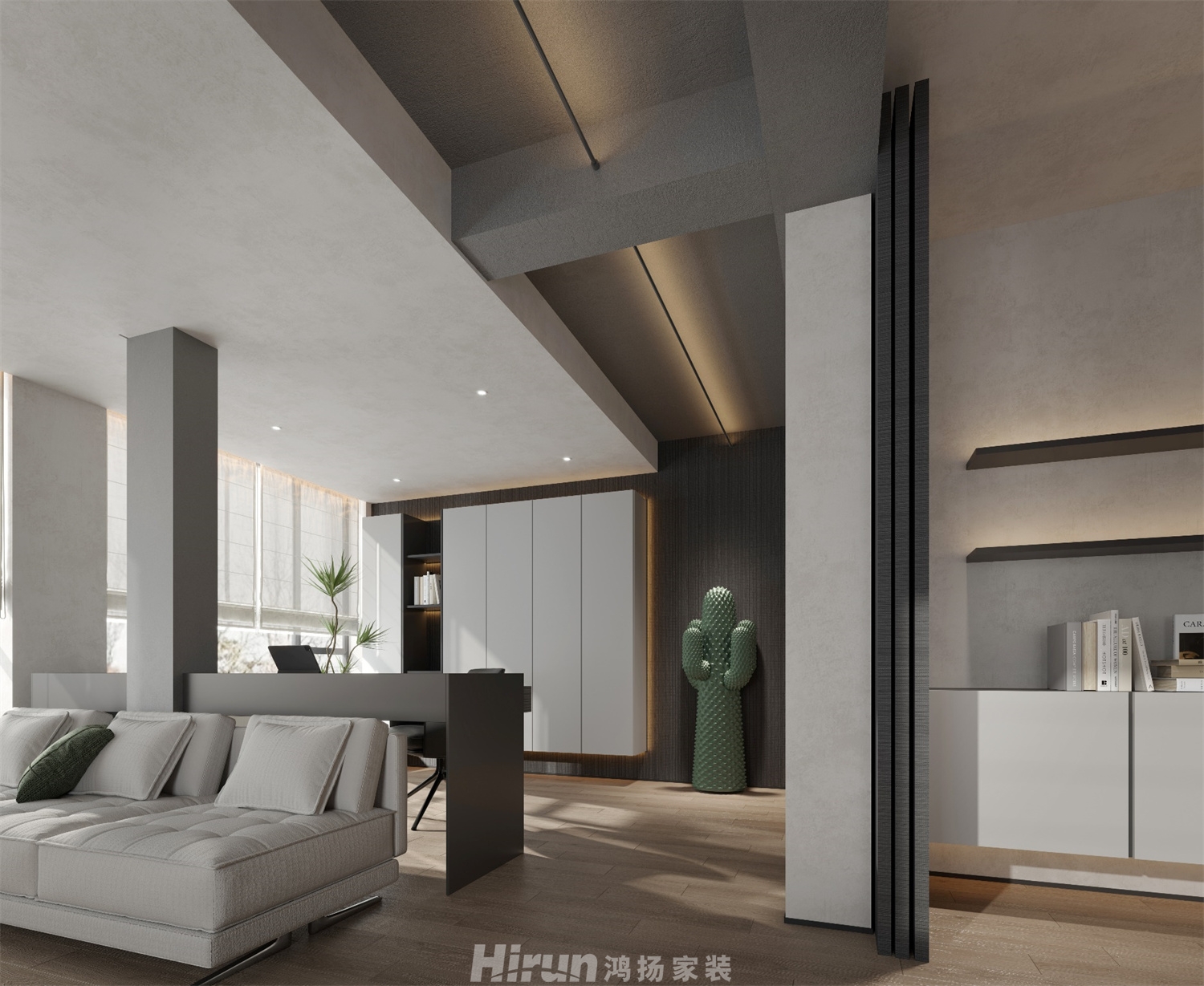 湘龍家園530㎡雅致現代別墅 裝修案例效果圖-5